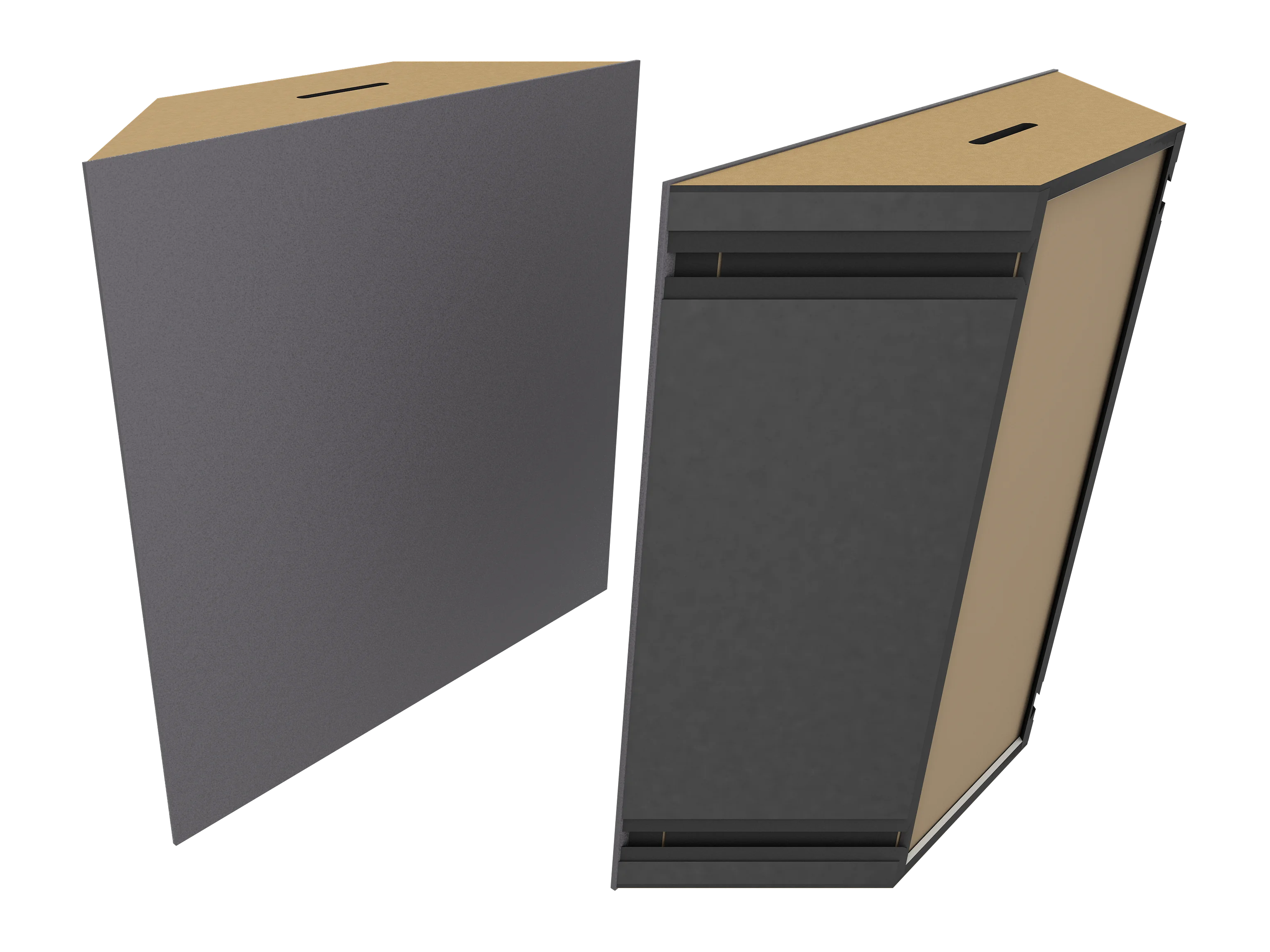 Vicoustic Super Bass Extreme Ultra VMT Bass Trap Acoustic Panel in Grey and Metallic Gold