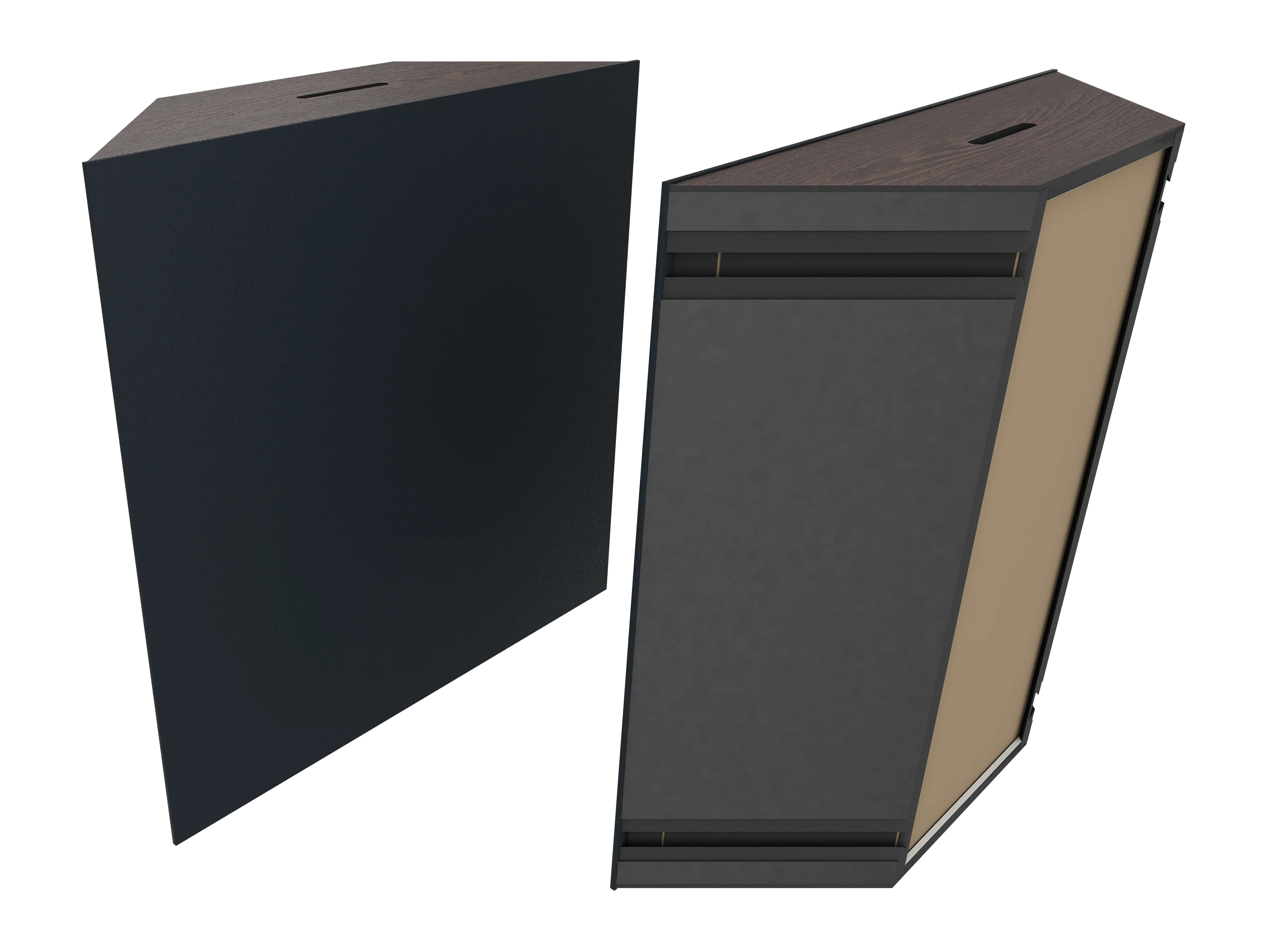 Vicoustic Super Bass Extreme Ultra VMT Bass Trap Acoustic Panel in Black and Dark Wenge