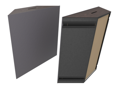 Vicoustic Super Bass Extreme Ultra VMT Bass Trap Acoustic Panel in Grey and Dark Wenge