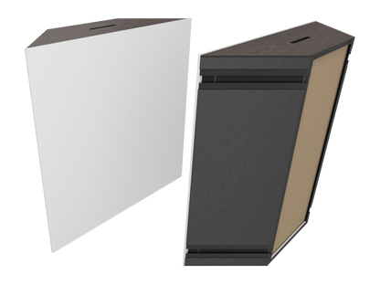 Vicoustic Super Bass Extreme Ultra VMT Bass Trap Acoustic Panel in Natural White and Dark Wenge