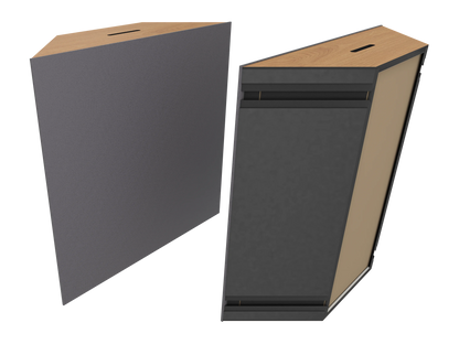 Vicoustic Super Bass Extreme Ultra VMT Bass Trap Acoustic Panel in Grey and Natural Oak