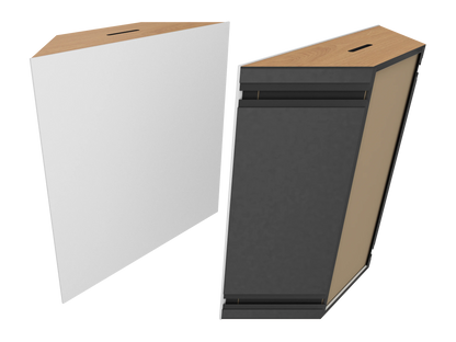 Vicoustic Super Bass Extreme Ultra VMT Bass Trap Acoustic Panel in Natural White and Natural Oak