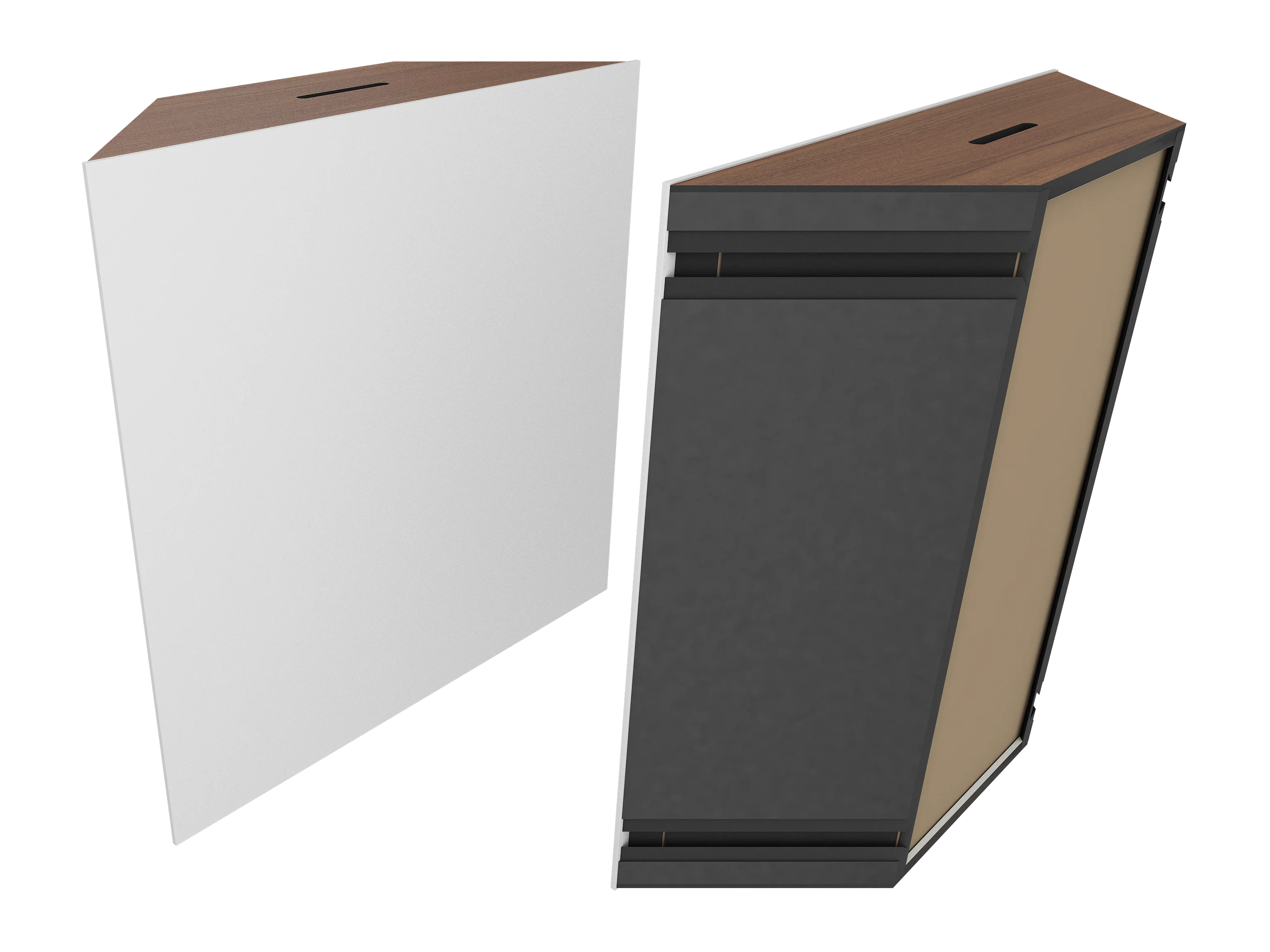 Vicoustic Super Bass Extreme Ultra VMT Bass Trap Acoustic Panel in Natural White and Natural Walnut