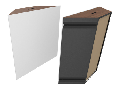 Vicoustic Super Bass Extreme Ultra VMT Bass Trap Acoustic Panel in Natural White and Natural Walnut