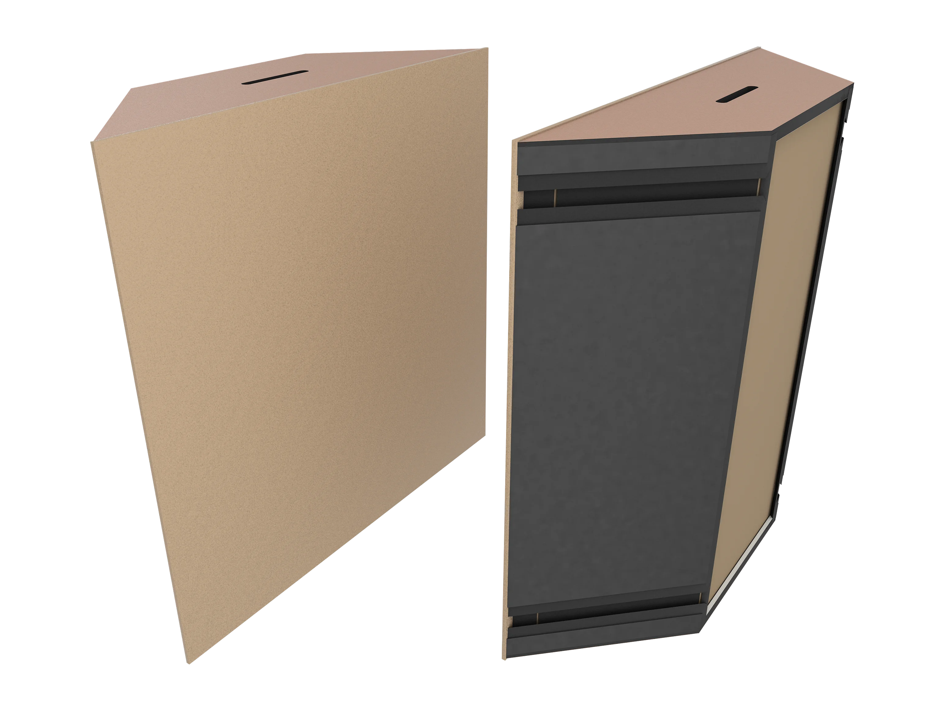 Vicoustic Super Bass Extreme Ultra VMT Bass Trap Acoustic Panel in Beige and Metallic Copper