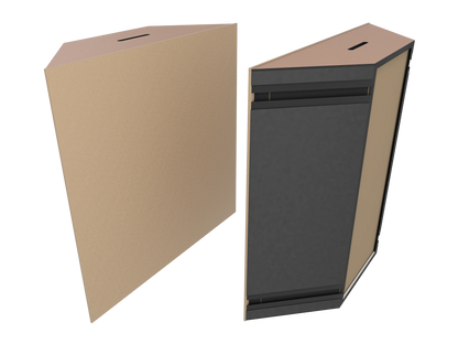 Vicoustic Super Bass Extreme Ultra VMT Bass Trap Acoustic Panel in Beige and Metallic Copper