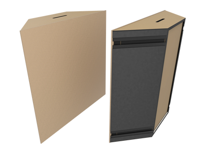 Vicoustic Super Bass Extreme Ultra VMT Bass Trap Acoustic Panel in Beige and Metallic Gold