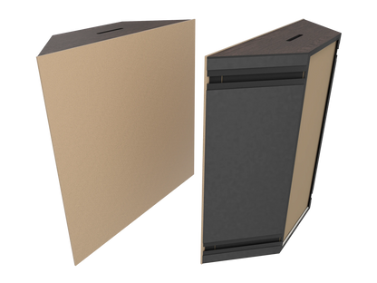 Vicoustic Super Bass Extreme Ultra VMT Bass Trap Acoustic Panel in Beige and Dark Wenge