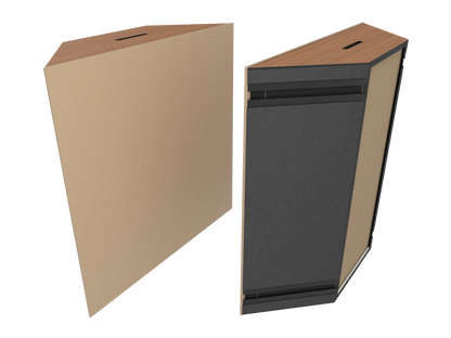 Vicoustic Super Bass Extreme Ultra VMT Bass Trap Acoustic Panel in Beige and Locarno Cherry