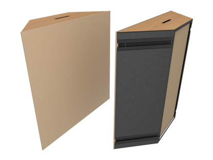 Vicoustic Super Bass Extreme Ultra VMT Bass Trap Acoustic Panel in Beige and Natural Oak