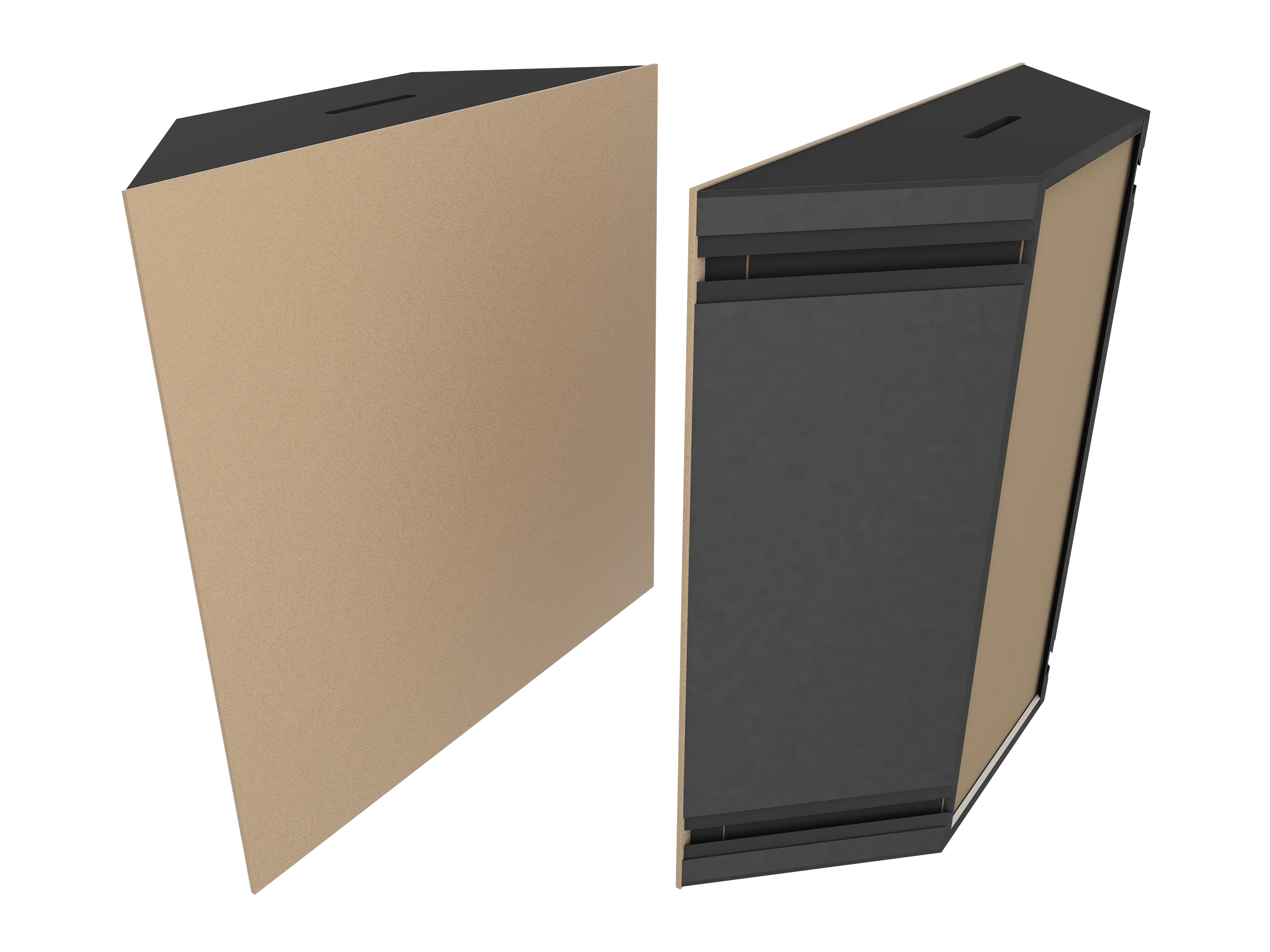 Vicoustic Super Bass Extreme Ultra VMT Bass Trap Acoustic Panel in Beige and Black Matte