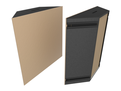 Vicoustic Super Bass Extreme Ultra VMT Bass Trap Acoustic Panel in Beige and Black Matte