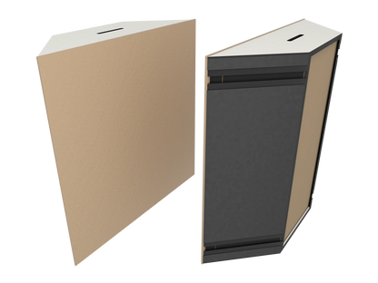 Vicoustic Super Bass Extreme Ultra VMT Bass Trap Acoustic Panel in Beige and White Matte