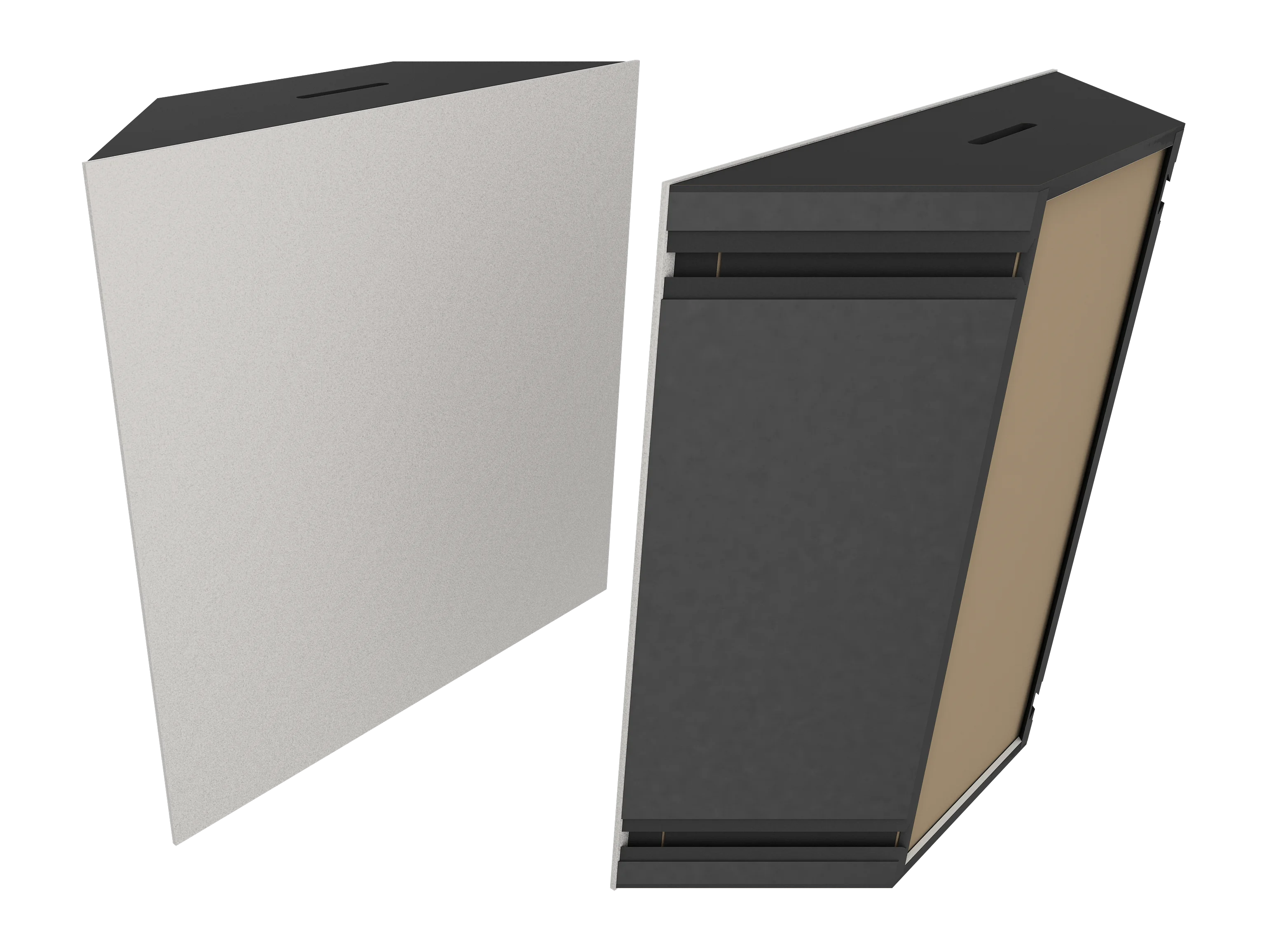 Vicoustic Super Bass Extreme Ultra VMT Bass Trap Acoustic Panel in Light Grey and Black Matte