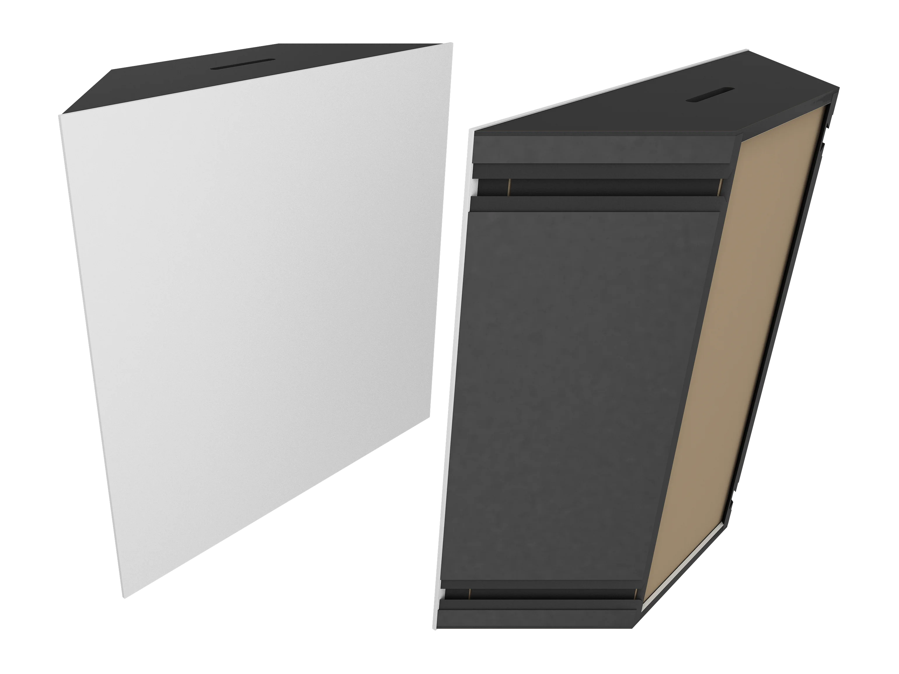 Vicoustic Super Bass Extreme Ultra VMT Bass Trap Acoustic Panel in Natural White and Black Matte