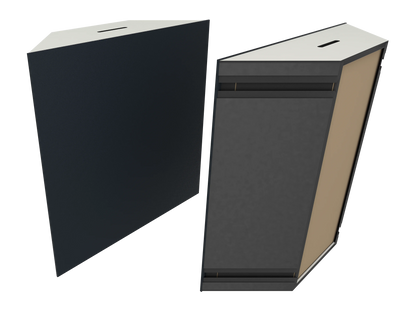 Vicoustic Super Bass Extreme Ultra VMT Bass Trap Acoustic Panel in Black and White Matte