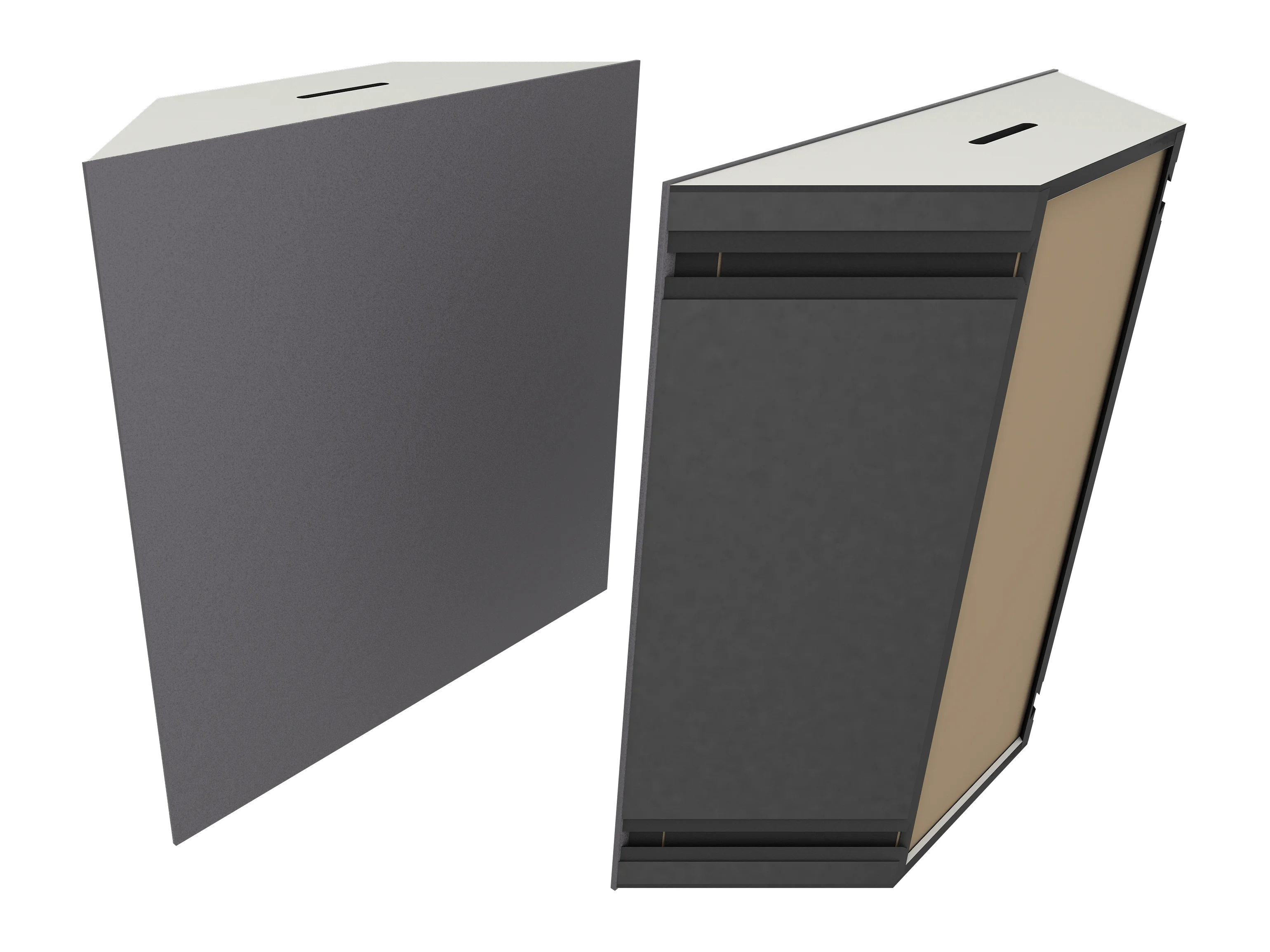 Vicoustic Super Bass Extreme Ultra VMT Bass Trap Acoustic Panel in Grey and White Matte