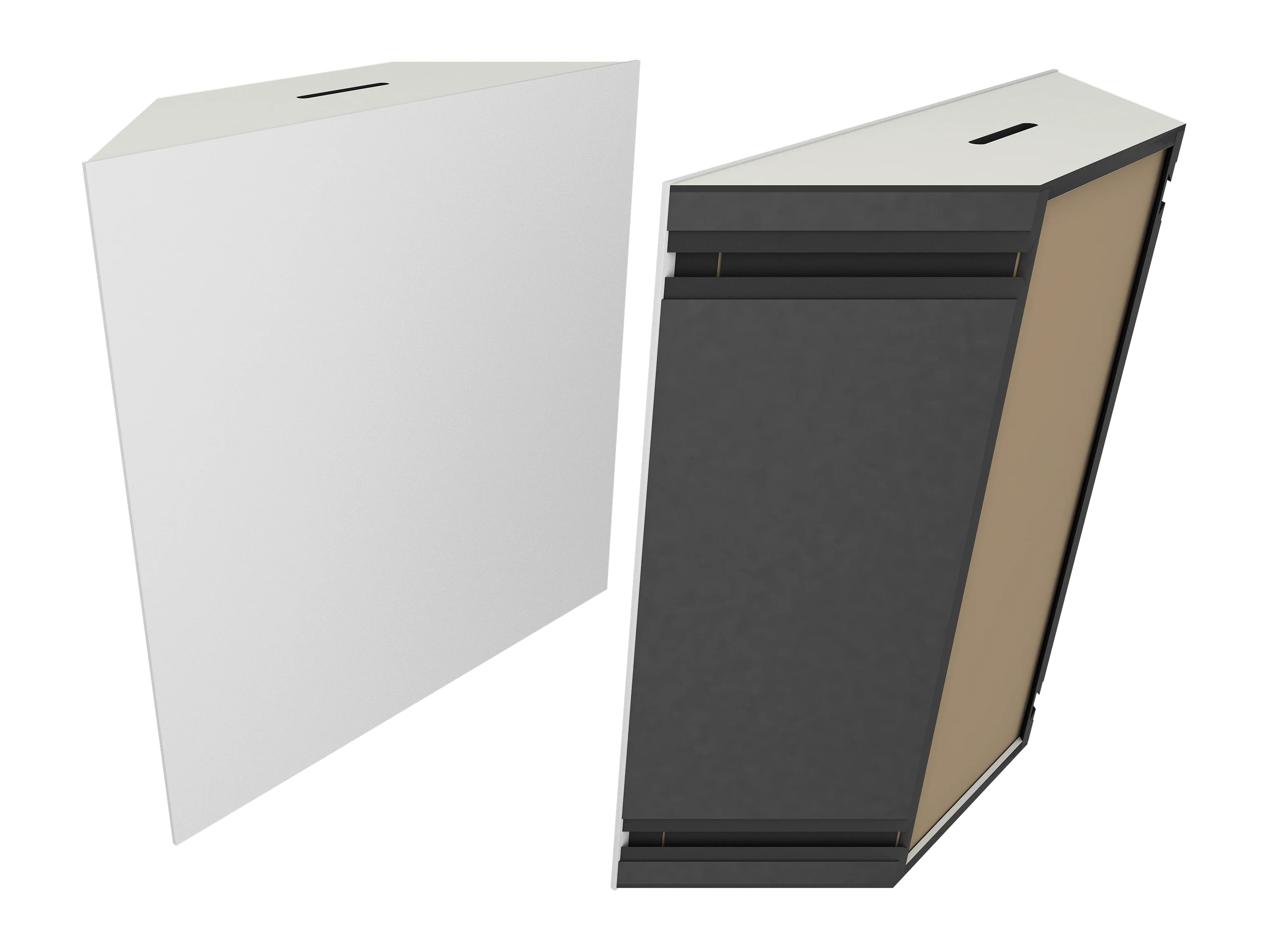 Vicoustic Super Bass Extreme Ultra VMT Bass Trap Acoustic Panel in Natural White and White Matte