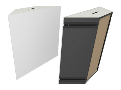 Vicoustic Super Bass Extreme Ultra VMT Bass Trap Acoustic Panel in Natural White and White Matte