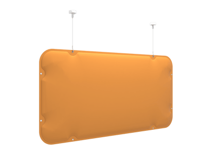 Vicoustic Suspended Baffle VMT 3D Ceiling Acoustic solution in Pumpkin Orange