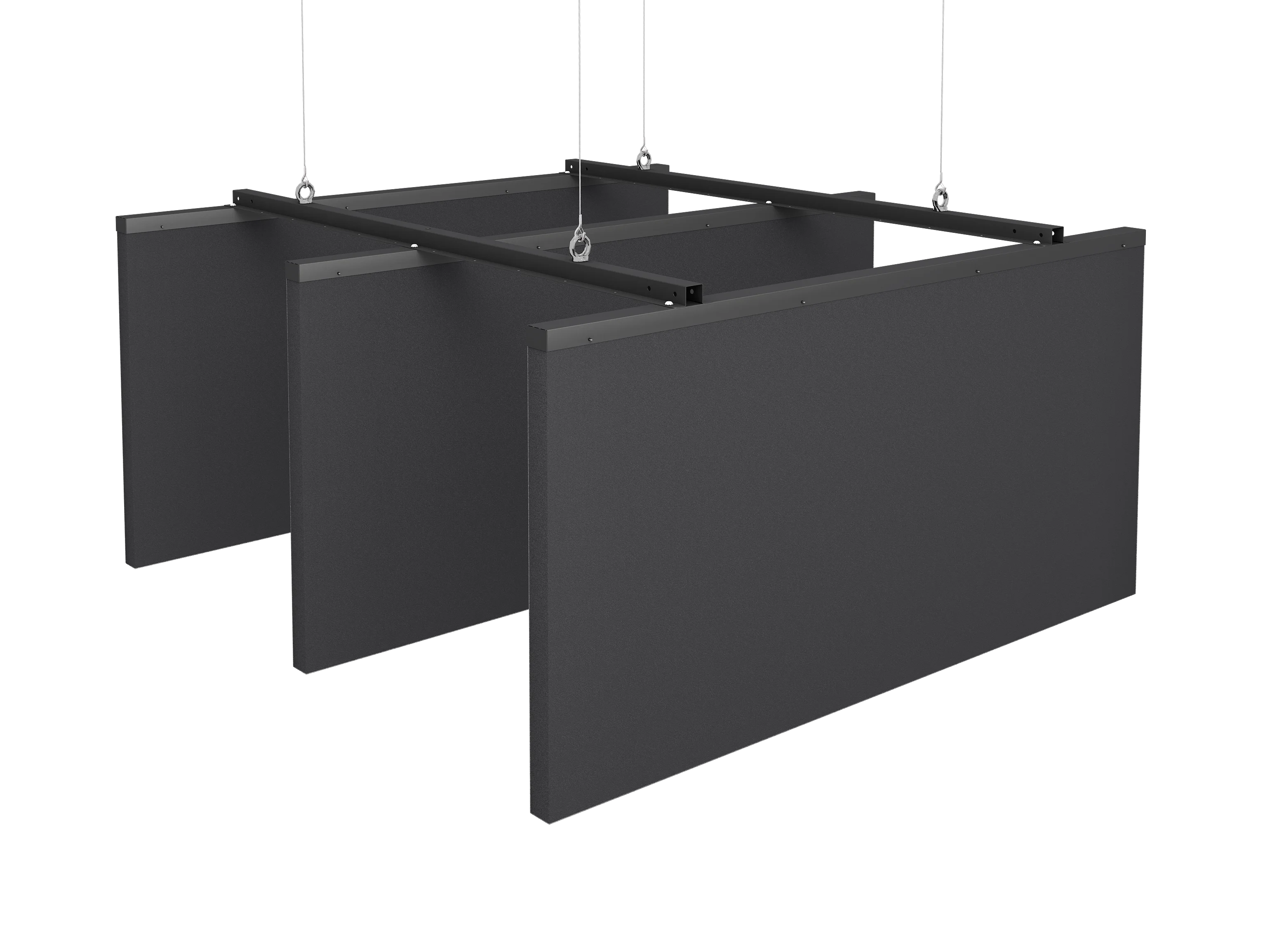 Vicoustic Suspended Baffle Set Versatile Ceiling Acoustic solution in Black