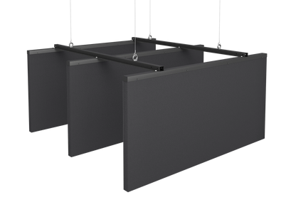 Vicoustic Suspended Baffle Set Versatile Ceiling Acoustic solution in Black