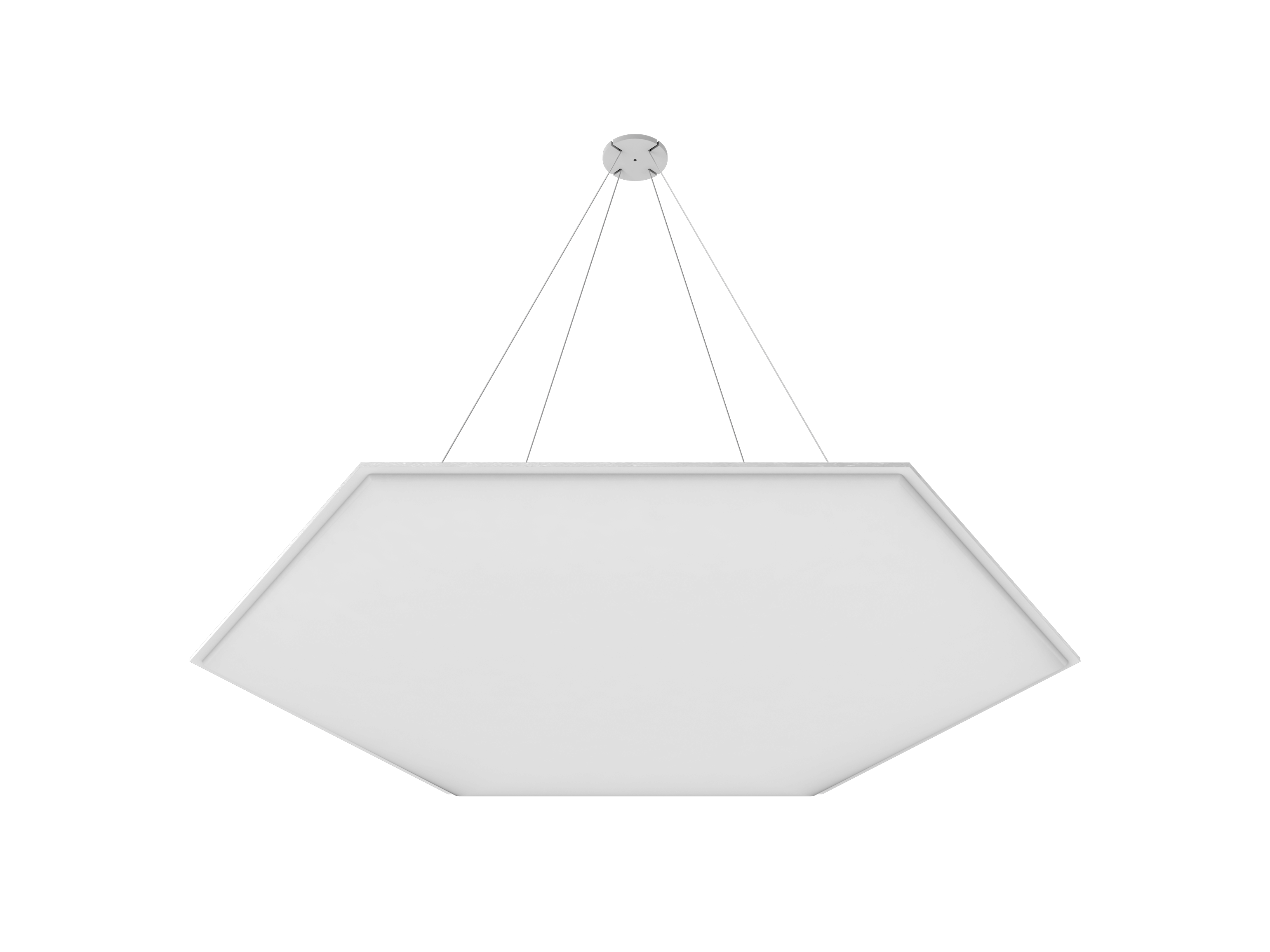 Vicoustic ViCloud VMT 3D Hexagon Colors Sound Absorbing Acoustic Cloud in Natural White