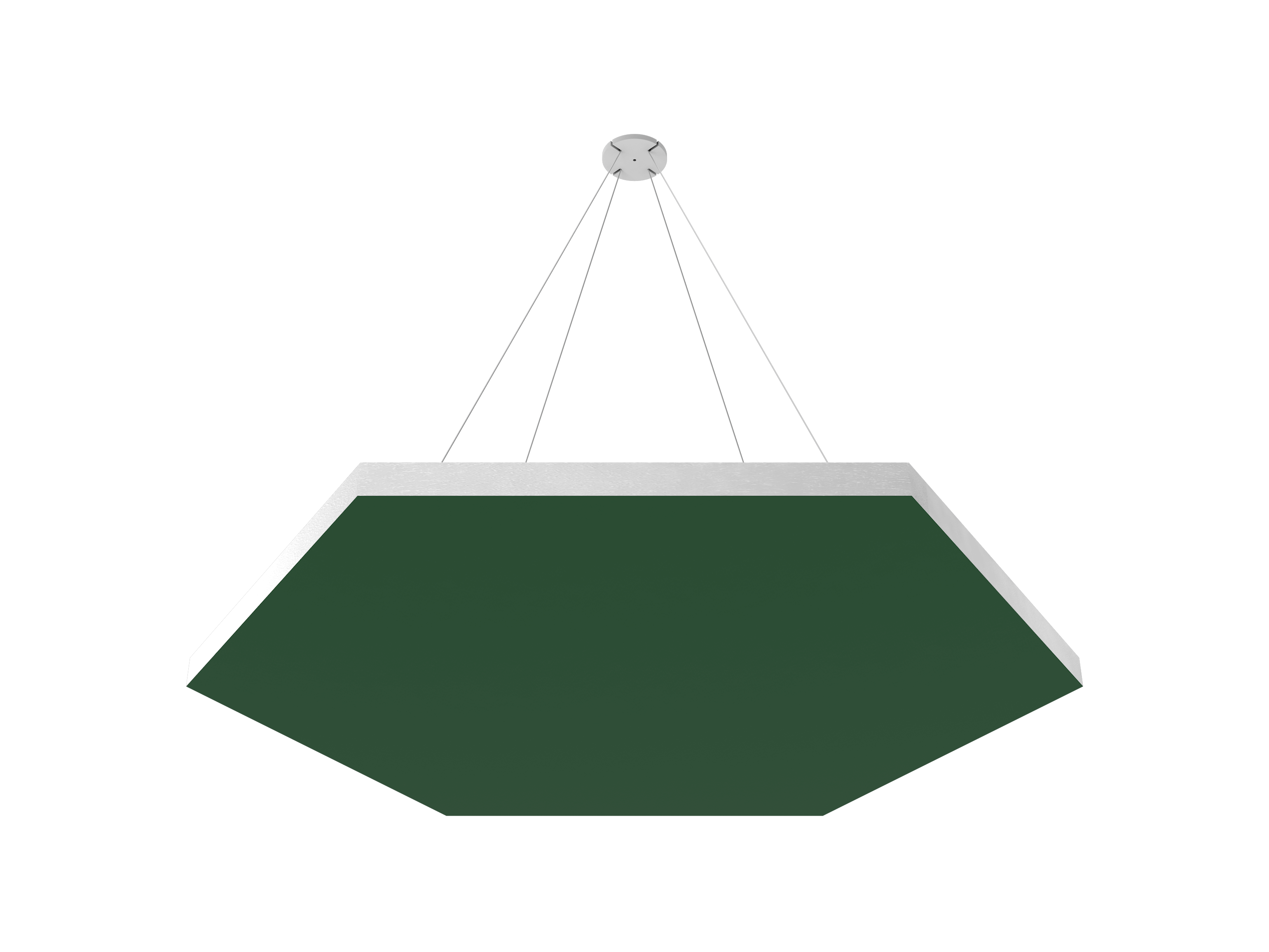 Vicoustic ViCloud VMT Flat Hexagon Colors Sound Absorbing Acoustic Cloud in Musk Green