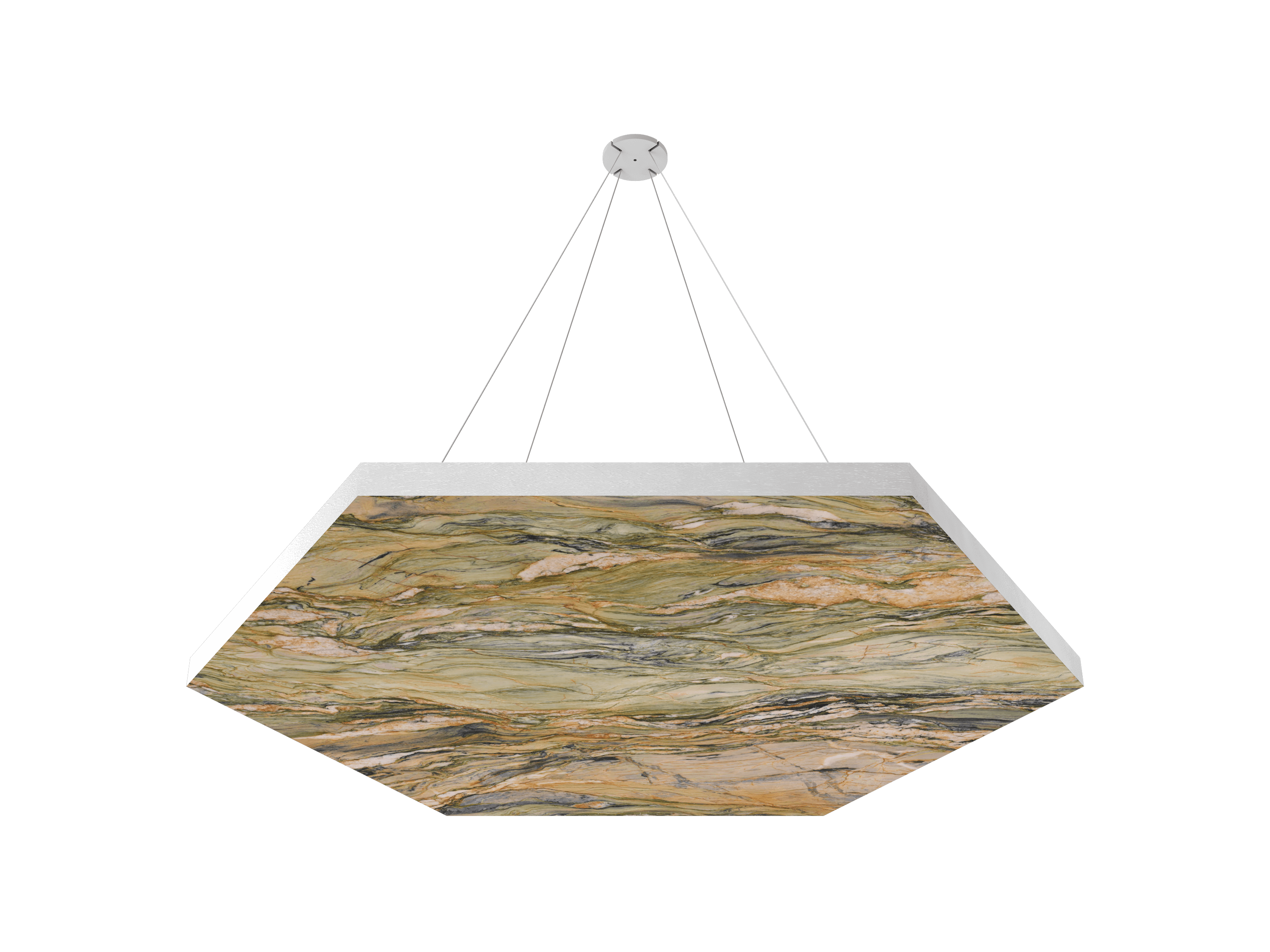 Vicoustic ViCloud VMT Flat Hexagon Patterns Sound Absorbing Acoustic Cloud in Fusion Wow