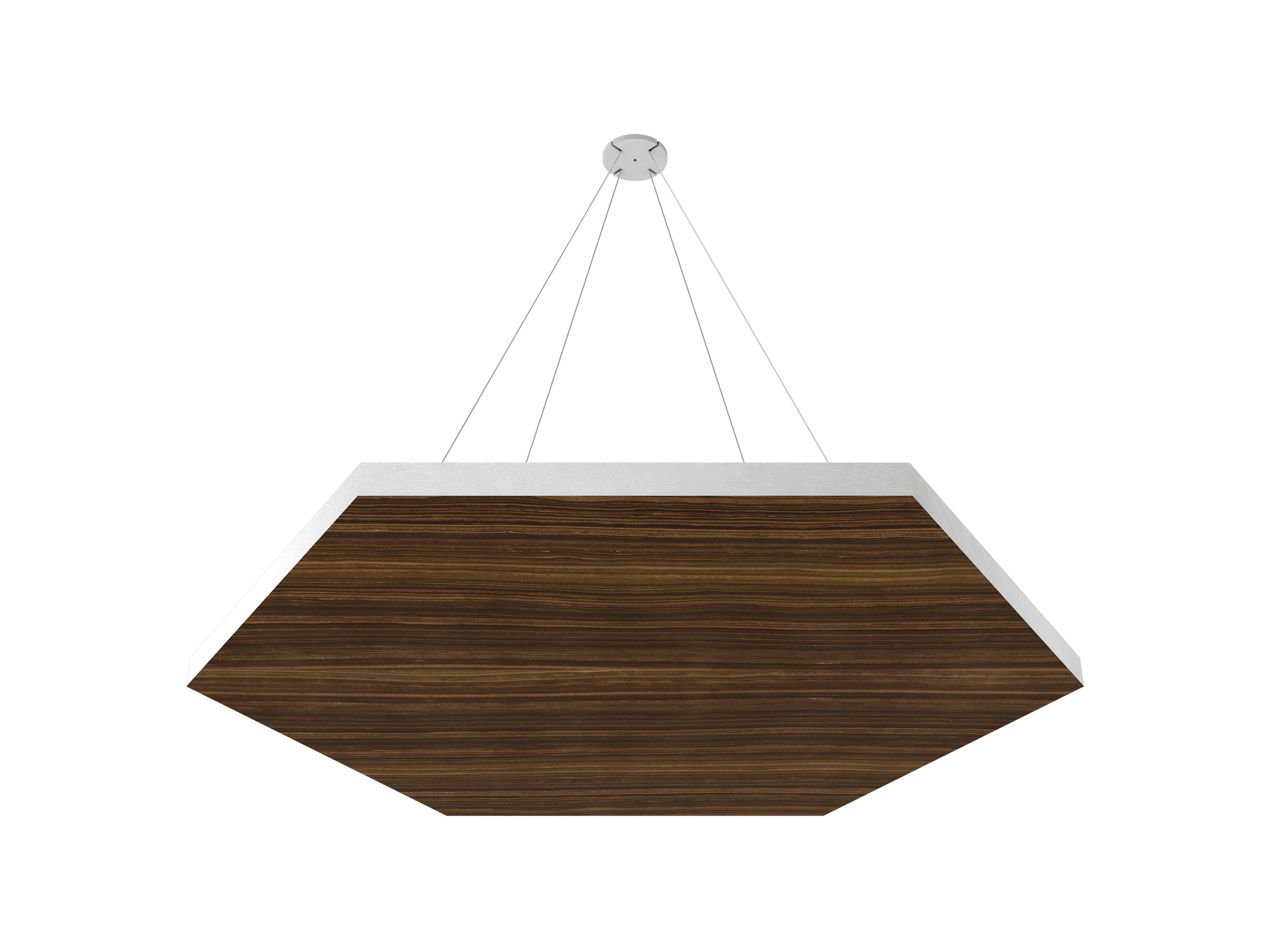 Vicoustic ViCloud VMT Flat Hexagon Patterns Sound Absorbing Acoustic Cloud in Magic Brown