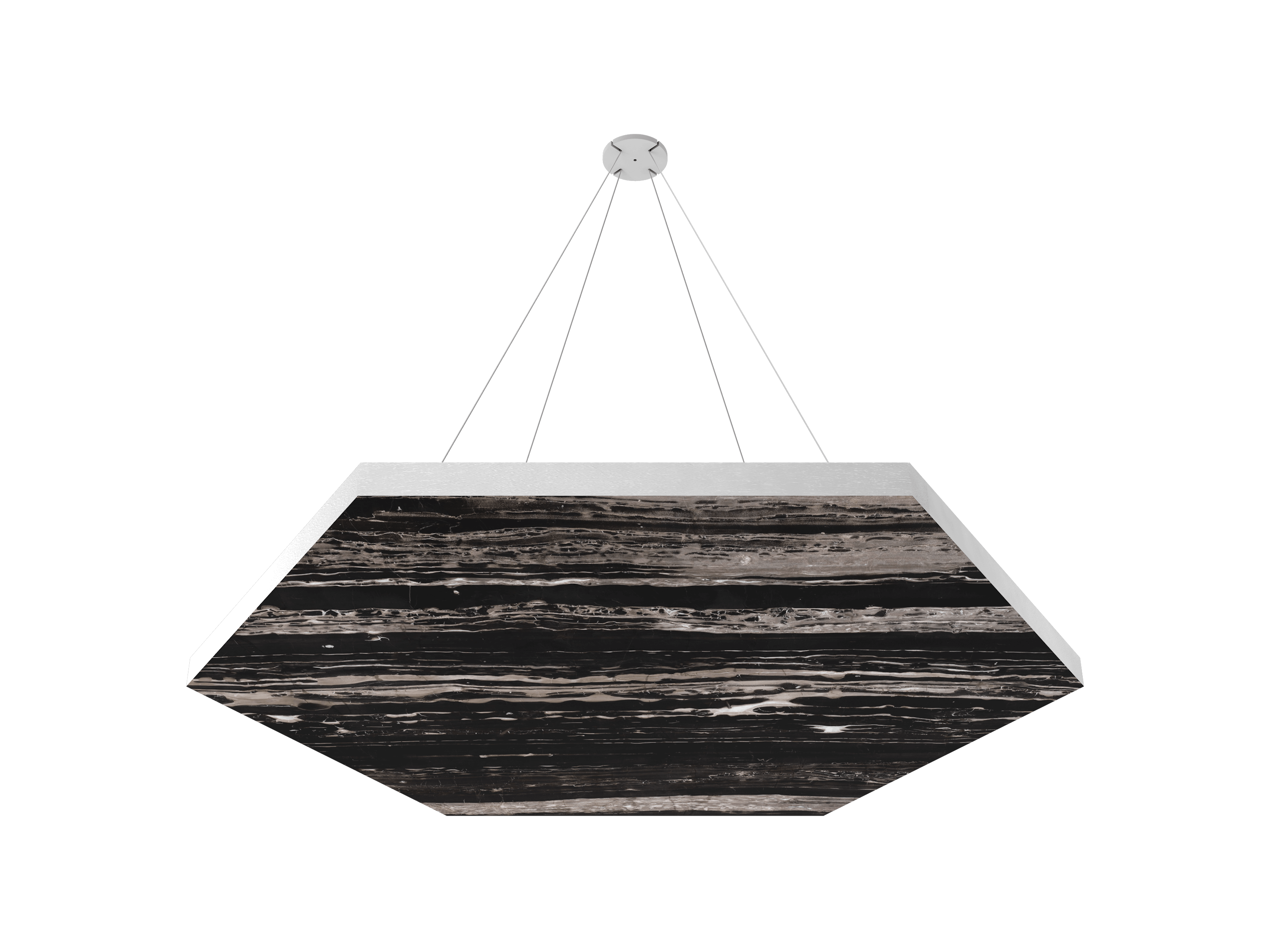 Vicoustic ViCloud VMT Flat Hexagon Patterns Sound Absorbing Acoustic Cloud in Port Black