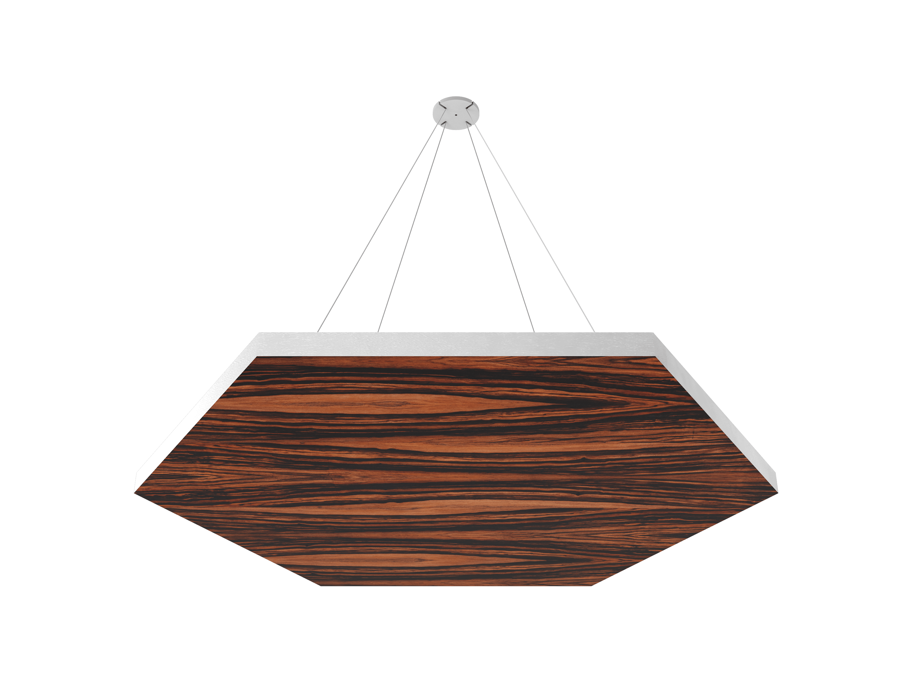 Vicoustic ViCloud VMT Flat Hexagon Patterns Sound Absorbing Acoustic Cloud in Ebony