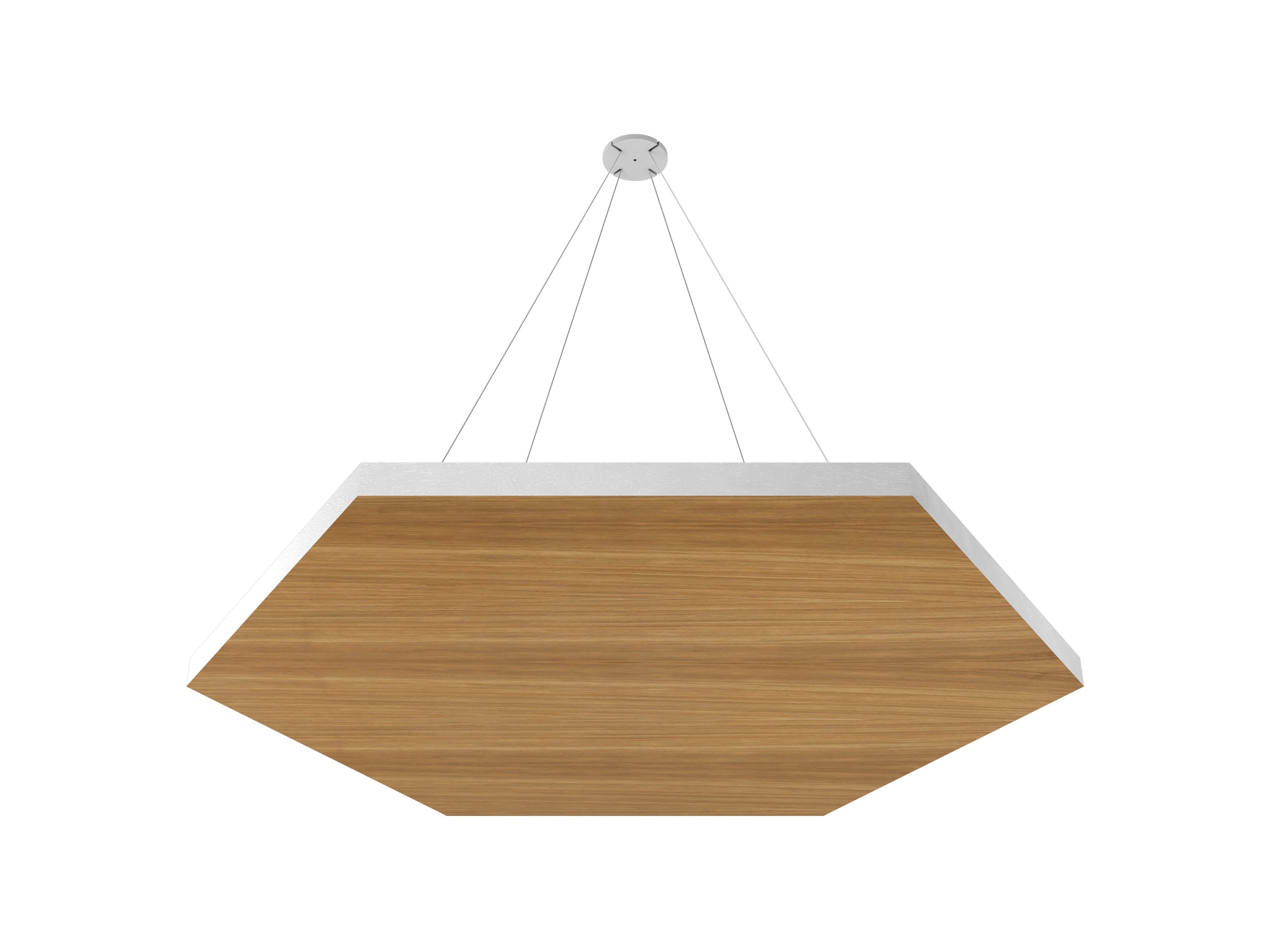 Vicoustic ViCloud VMT Flat Hexagon Patterns Sound Absorbing Acoustic Cloud in Oak