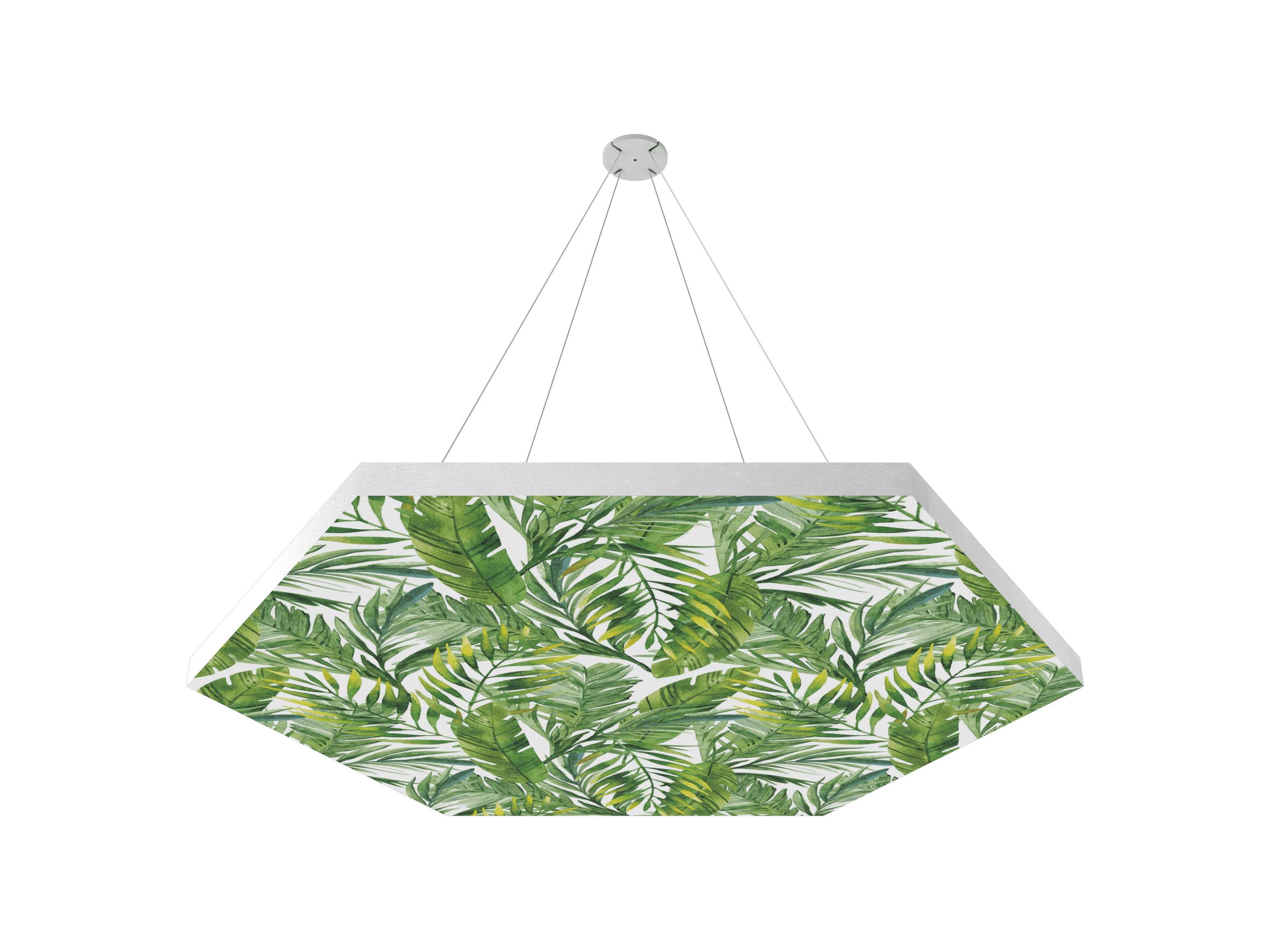 Vicoustic ViCloud VMT Flat Hexagon Patterns Sound Absorbing Acoustic Cloud in Leafs