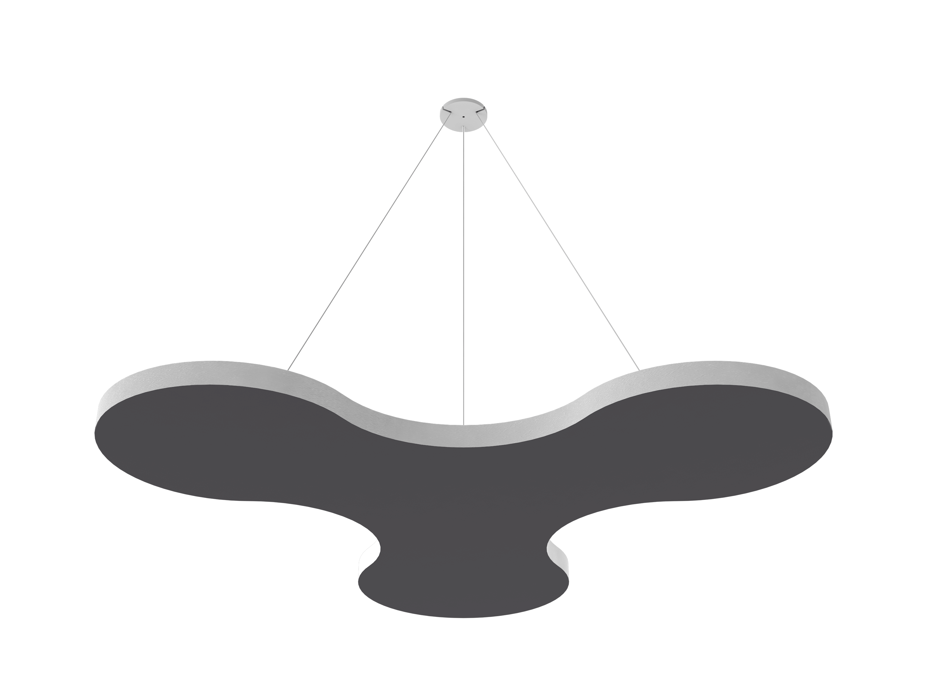 Vicoustic ViCloud VMT Flat Petal Colors Sound Absorbing Acoustic Cloud in Grey