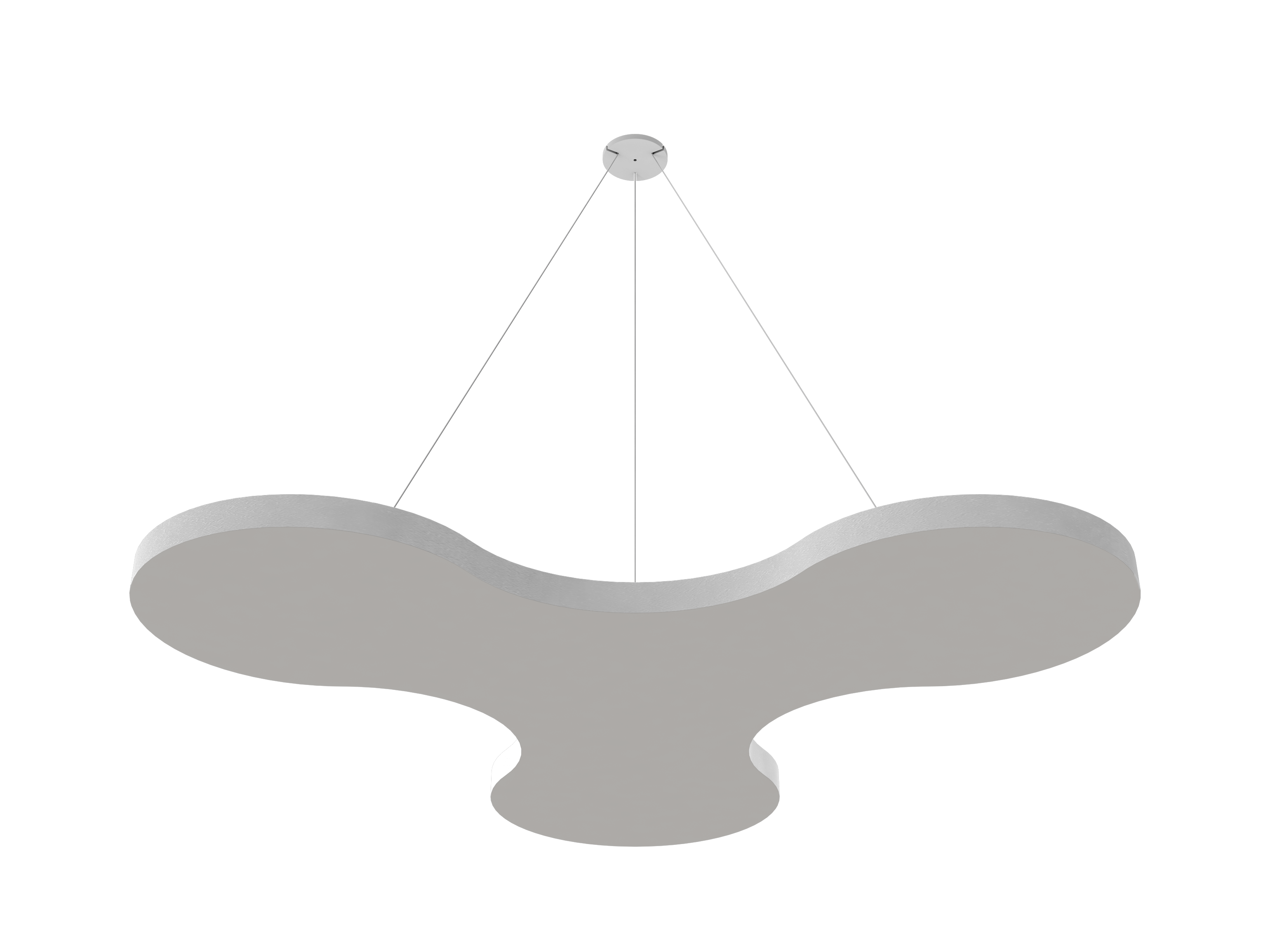 Vicoustic ViCloud VMT Flat Petal Colors Sound Absorbing Acoustic Cloud in Light Grey