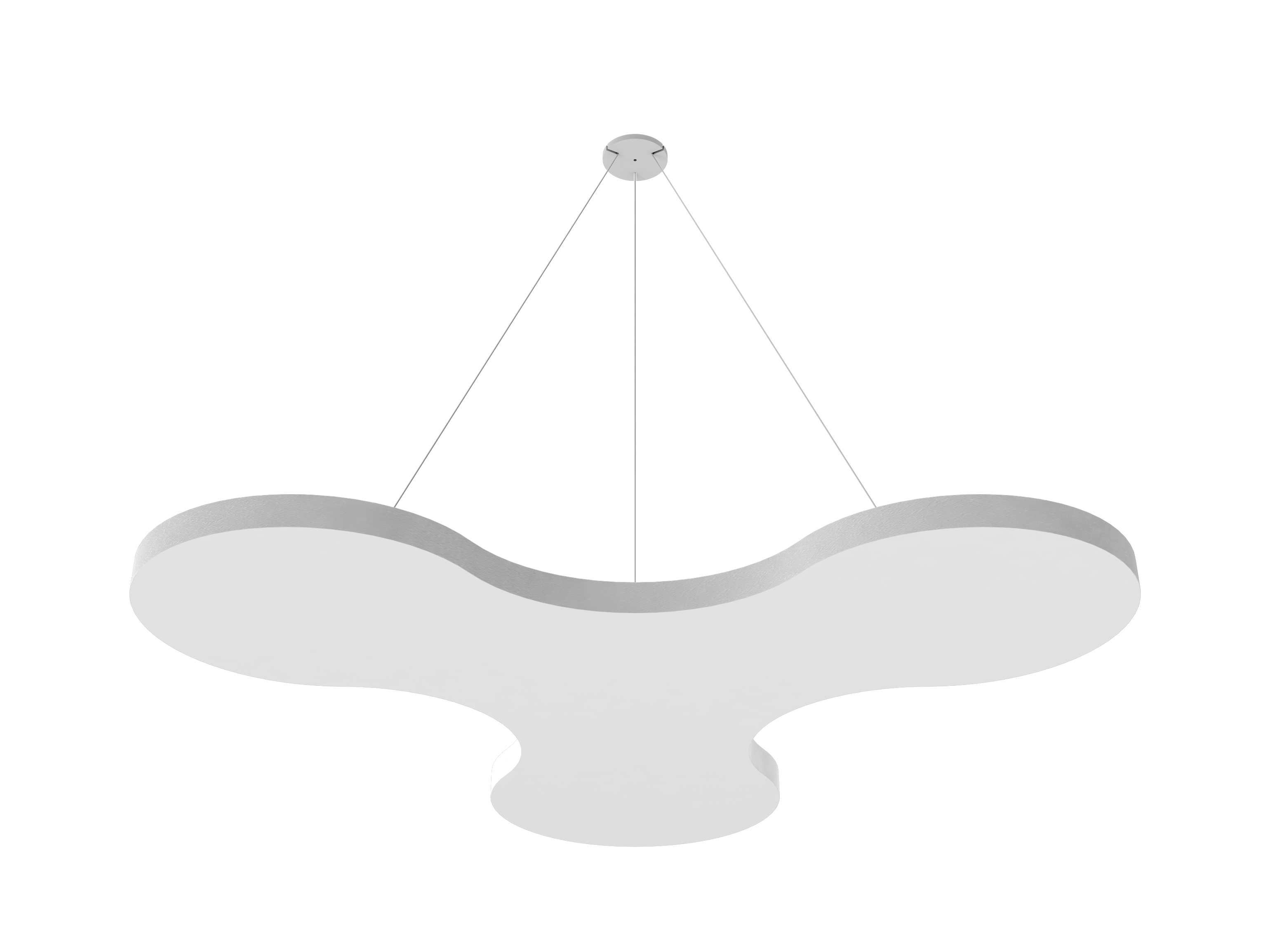 Vicoustic ViCloud VMT Flat Petal Colors Sound Absorbing Acoustic Cloud in Natural White