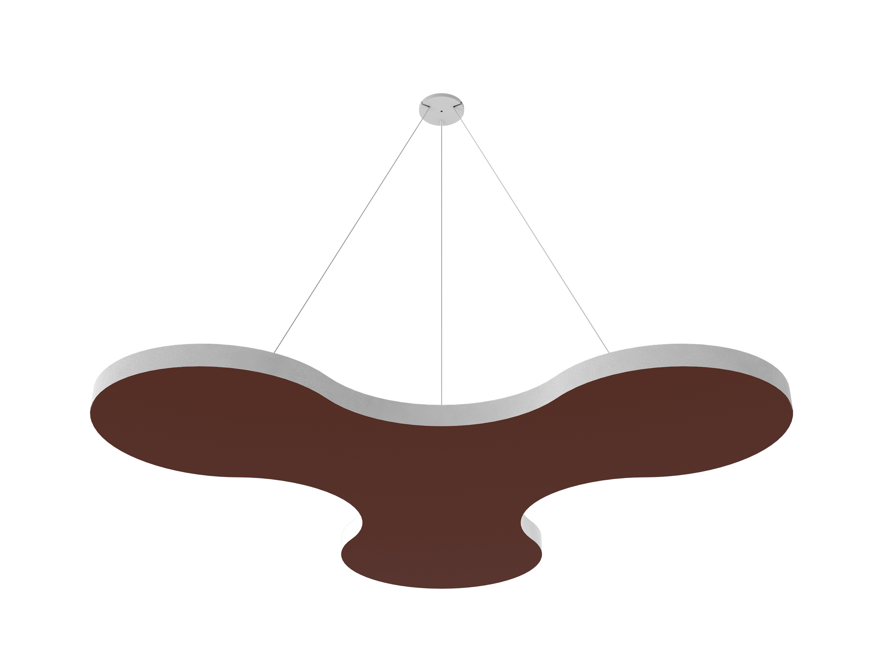 Vicoustic ViCloud VMT Flat Petal Colors Sound Absorbing Acoustic Cloud in Brown