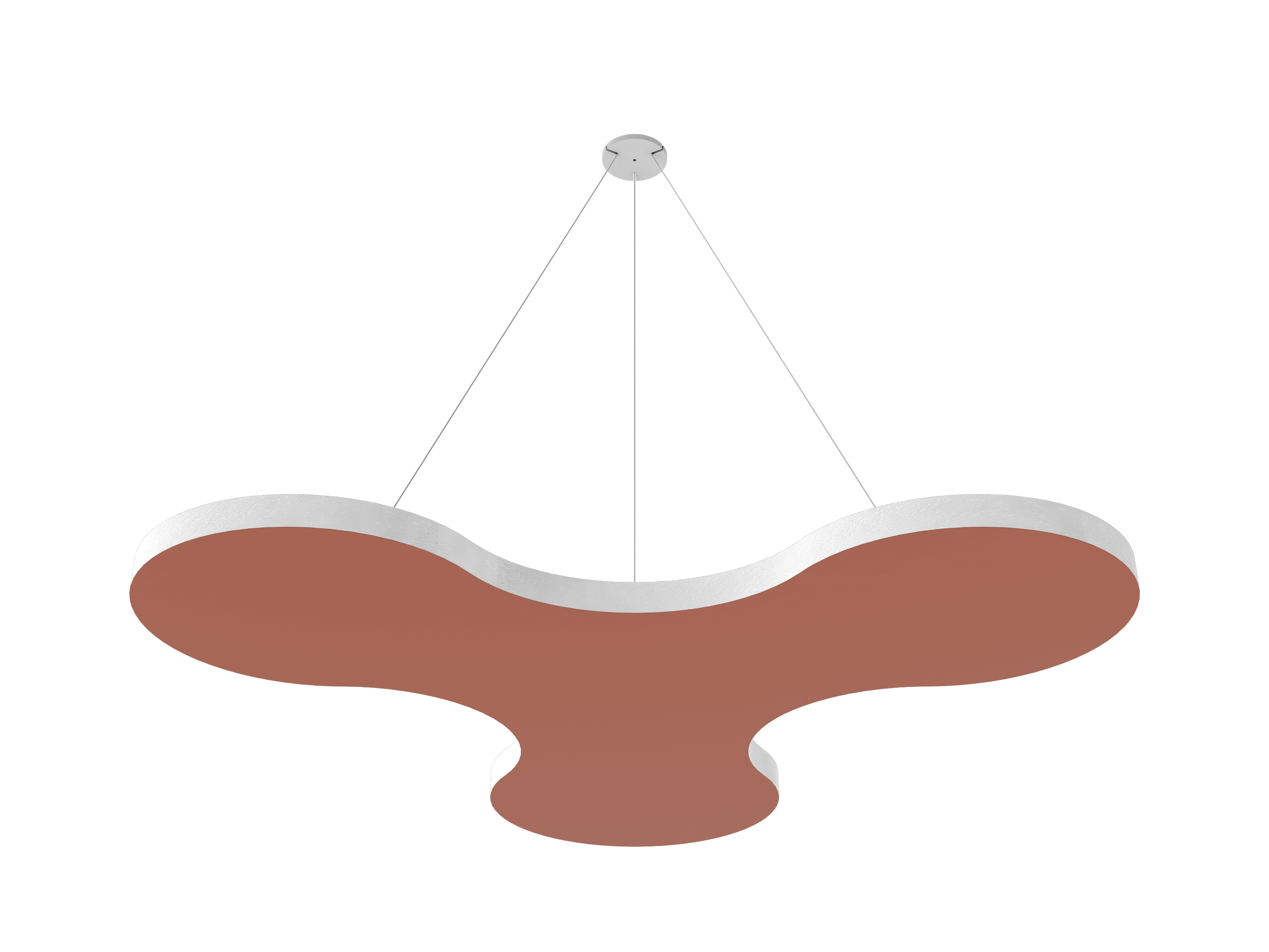 Vicoustic ViCloud VMT Flat Petal Colors Sound Absorbing Acoustic Cloud in Coral