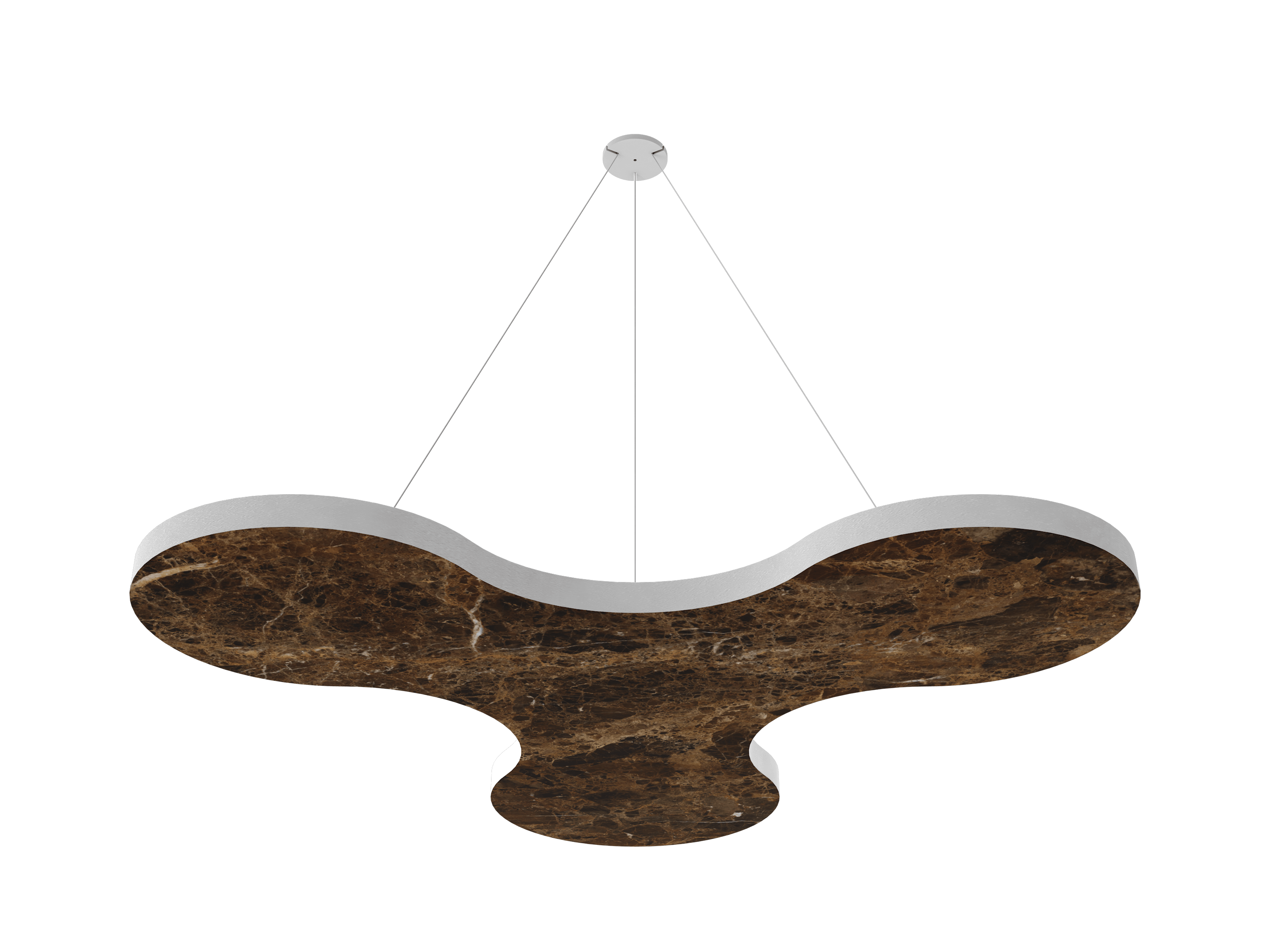 Vicoustic ViCloud VMT Flat Petal Patterns Sound Absorbing Acoustic Cloud in Emperador Dark