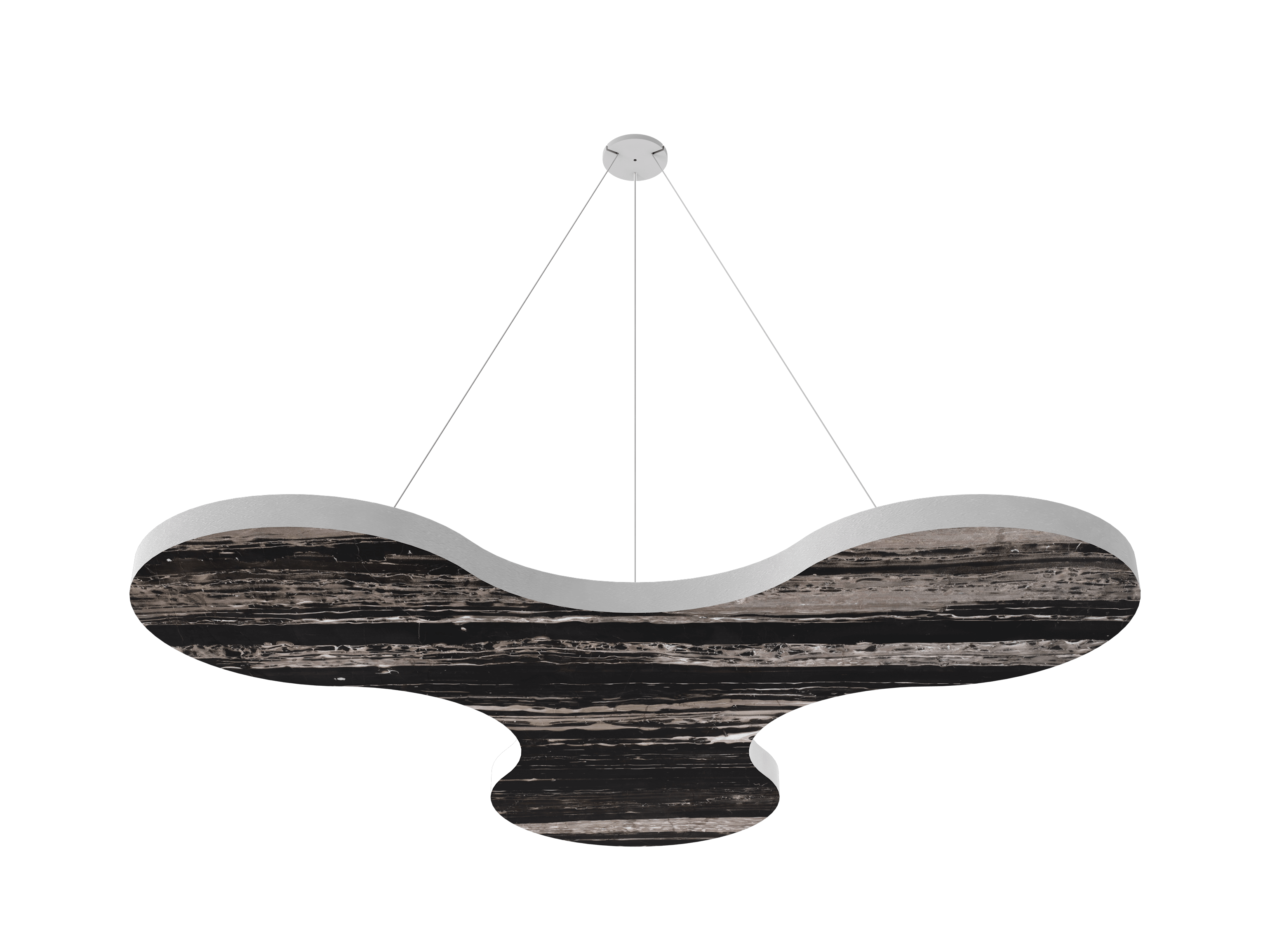 Vicoustic ViCloud VMT Flat Petal Patterns Sound Absorbing Acoustic Cloud in Port Black