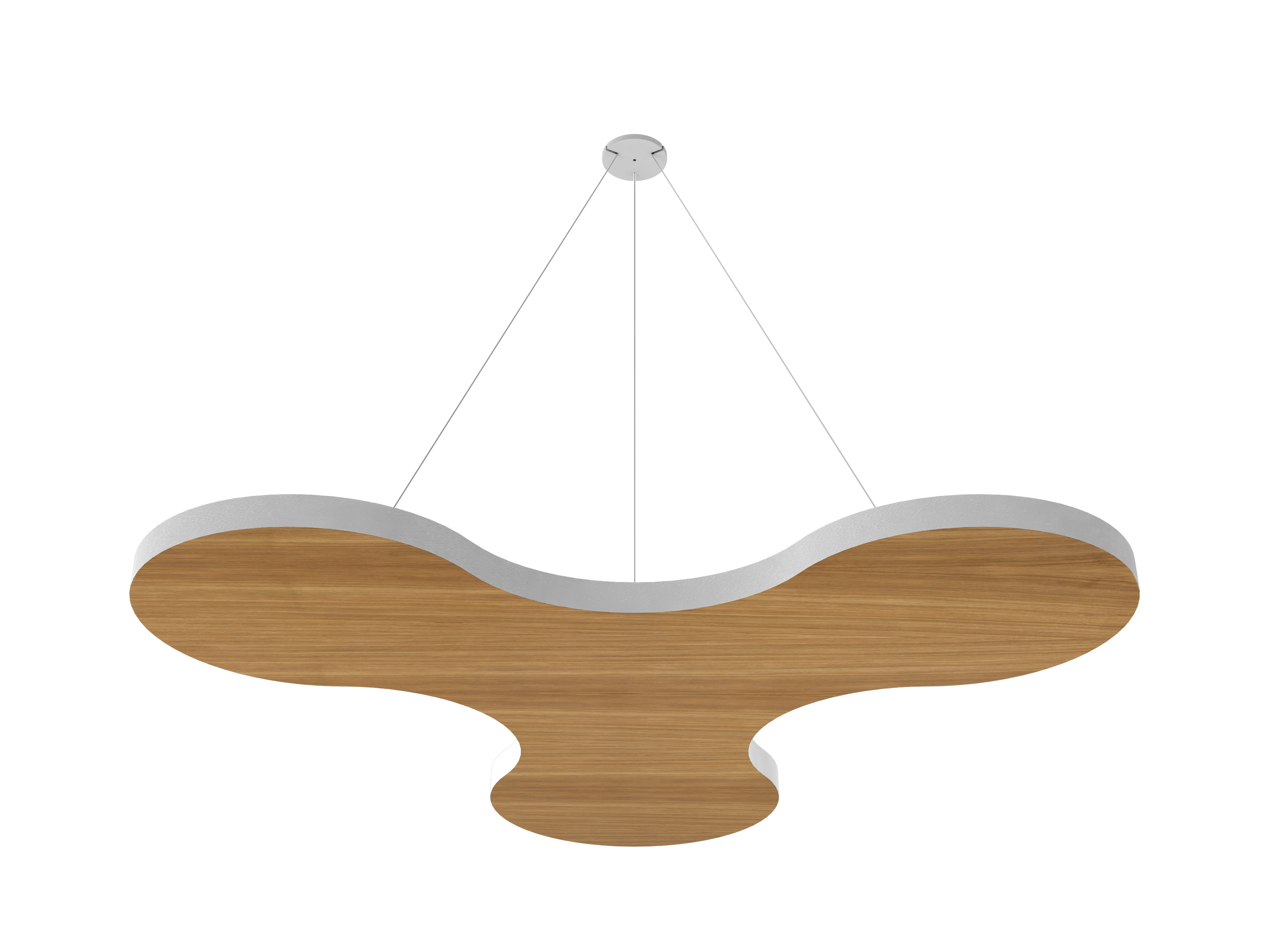 Vicoustic ViCloud VMT Flat Petal Patterns Sound Absorbing Acoustic Cloud in Oak