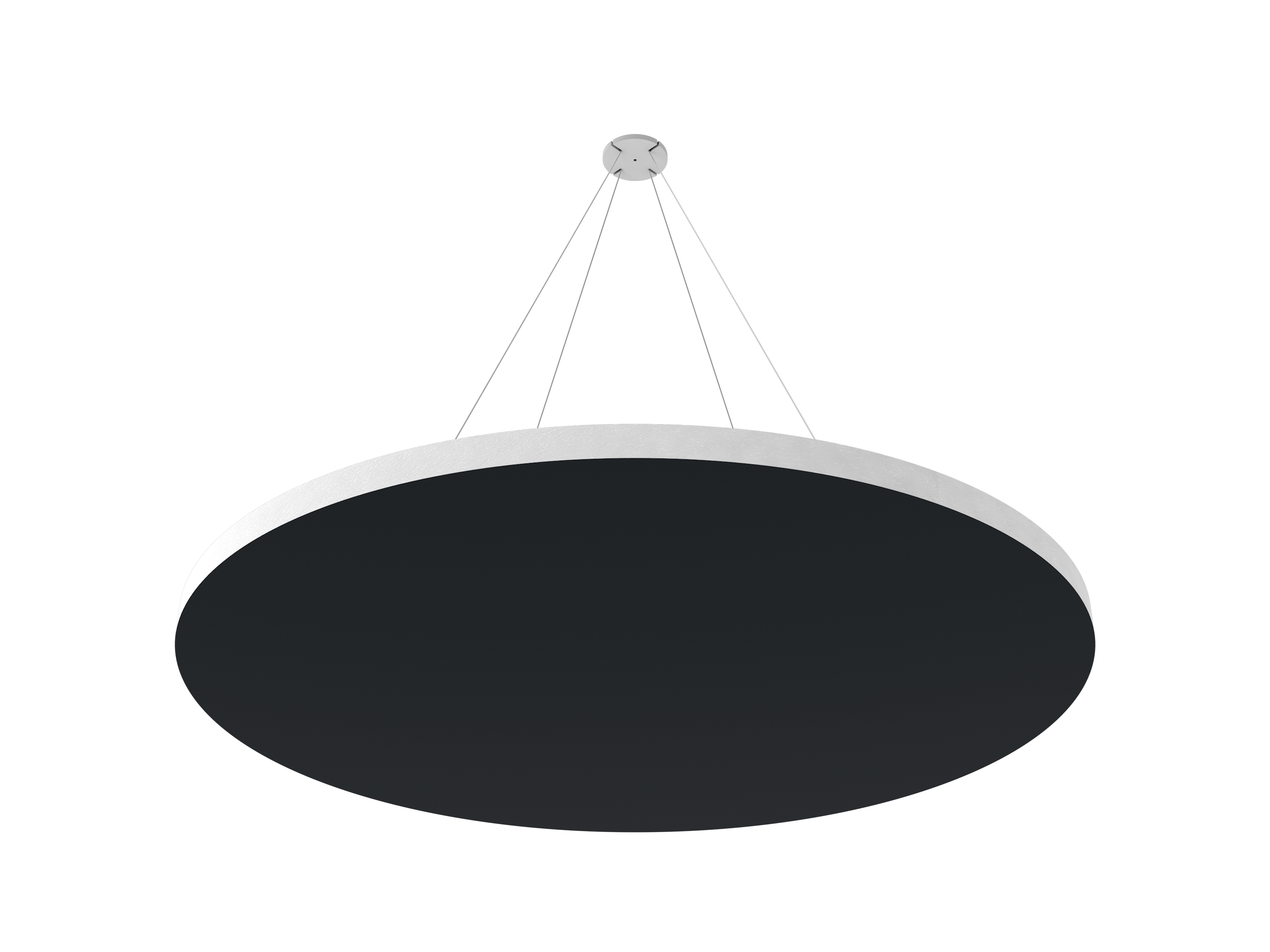 Vicoustic ViCloud VMT Flat Round Colors Sound Absorbing Acoustic Cloud in Black