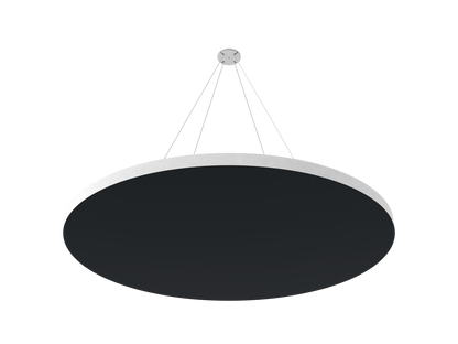 Vicoustic ViCloud VMT Flat Round Colors Sound Absorbing Acoustic Cloud in Black