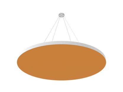 Vicoustic ViCloud VMT Flat Round Colors Sound Absorbing Acoustic Cloud in Pumpkin Orange