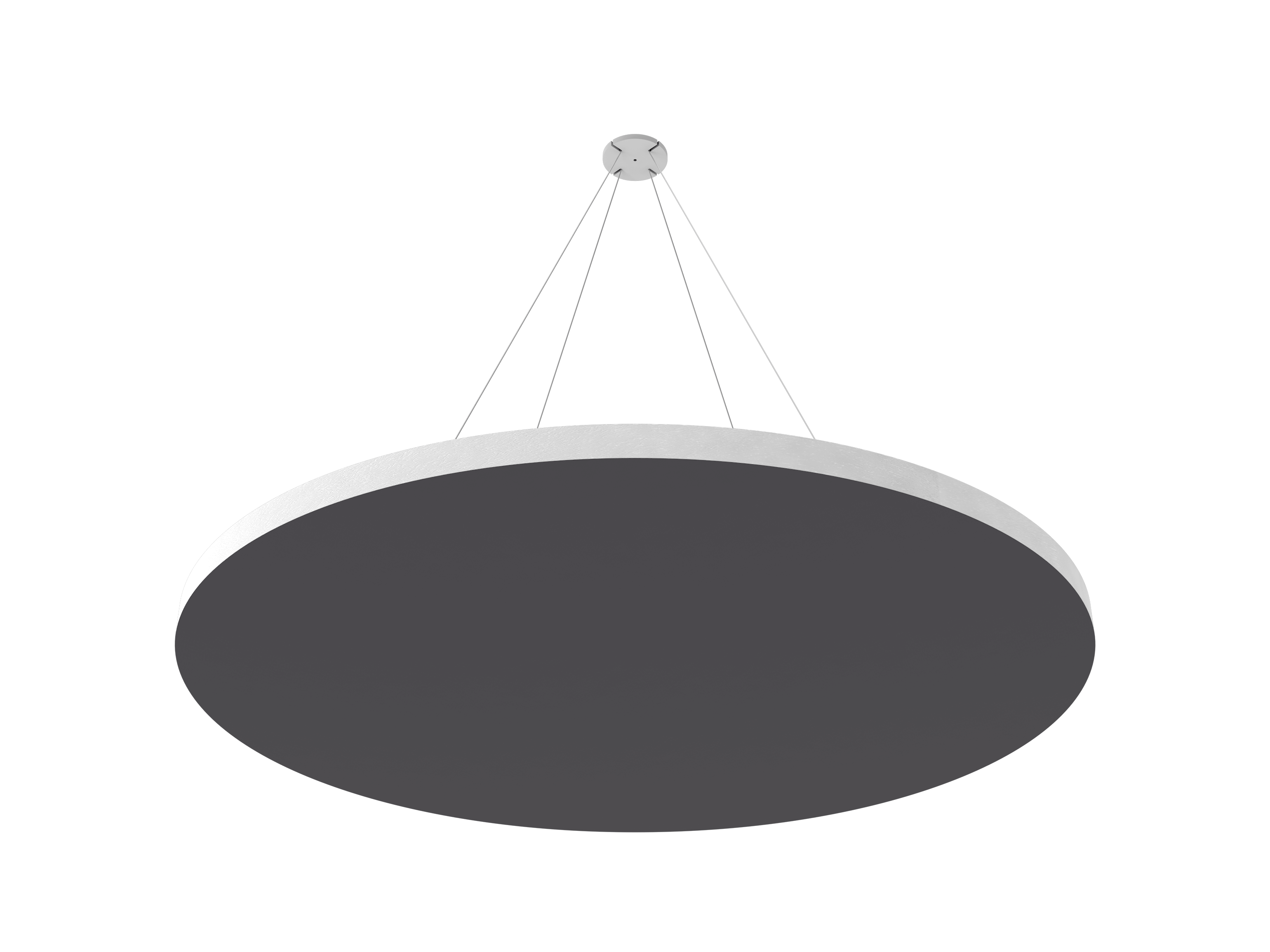 Vicoustic ViCloud VMT Flat Round Colors Sound Absorbing Acoustic Cloud in Grey