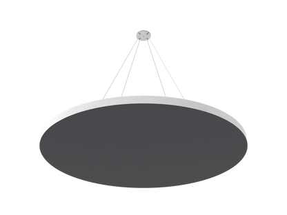 Vicoustic ViCloud VMT Flat Round Colors Sound Absorbing Acoustic Cloud in Grey
