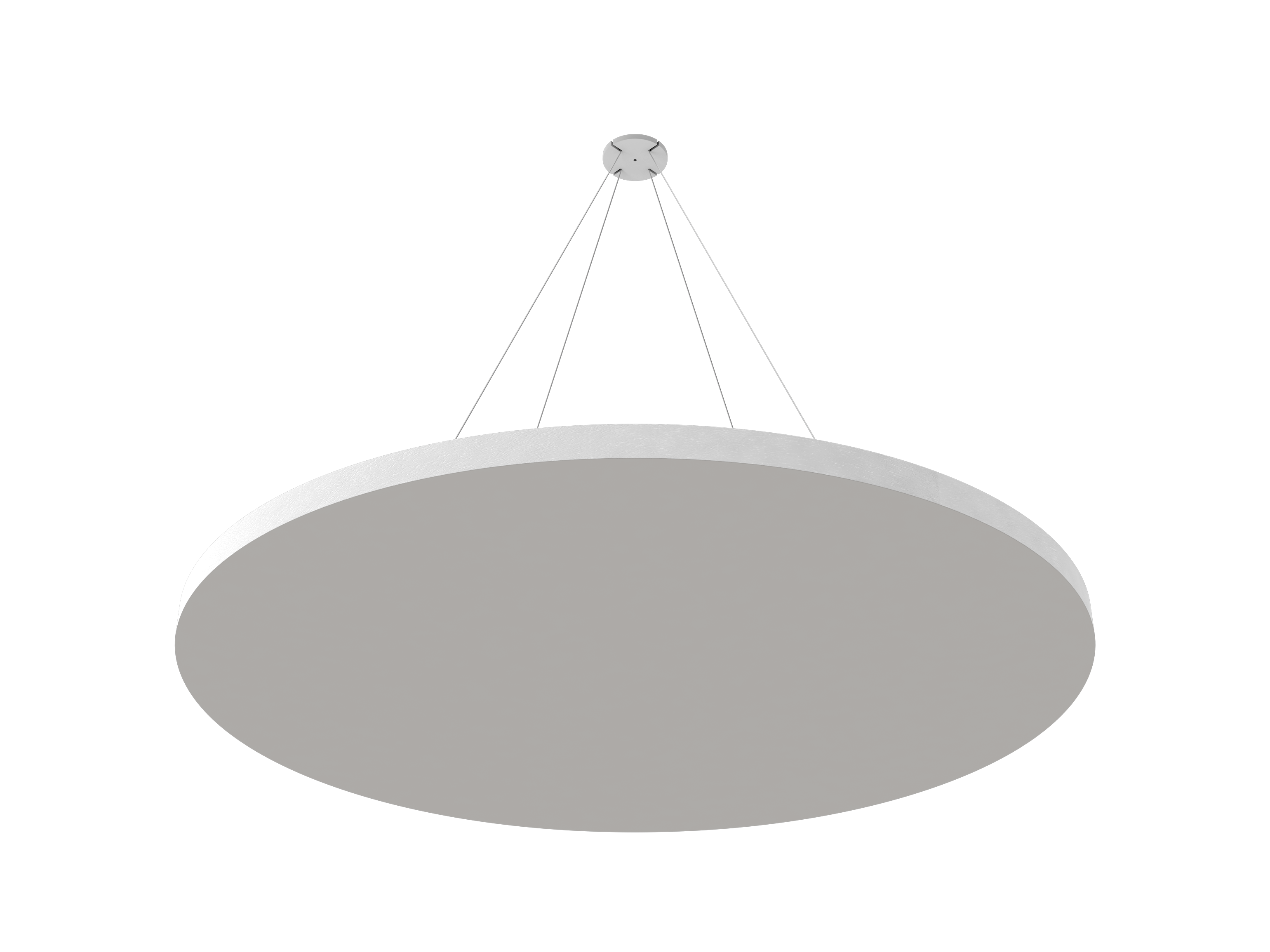 Vicoustic ViCloud VMT Flat Round Colors Sound Absorbing Acoustic Cloud in Light Grey