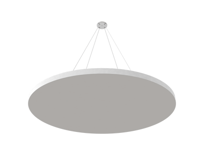 Vicoustic ViCloud VMT Flat Round Colors Sound Absorbing Acoustic Cloud in Light Grey