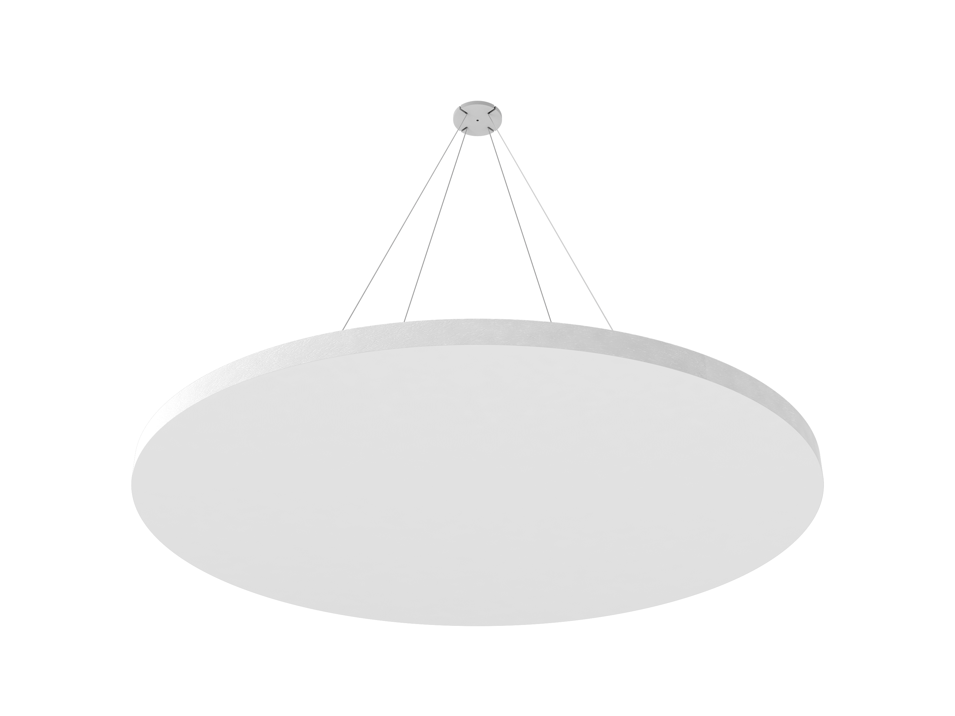 Vicoustic ViCloud VMT Flat Round Colors Sound Absorbing Acoustic Cloud in Natural White